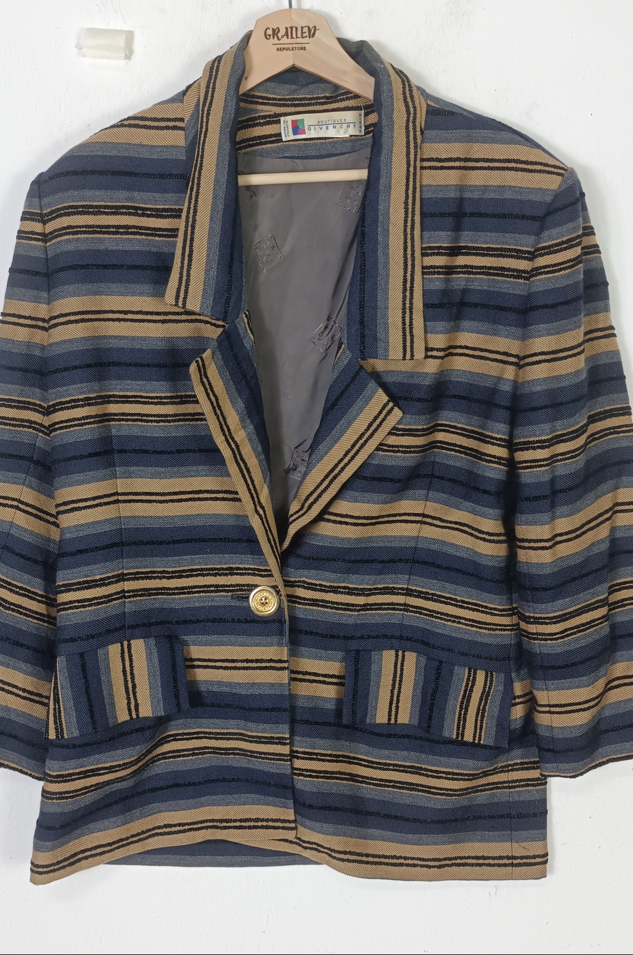 Givenchy Givenchy Boutiques Super Stripe Blazer Size M / US 6-8 / IT 42-44 - 5 Thumbnail