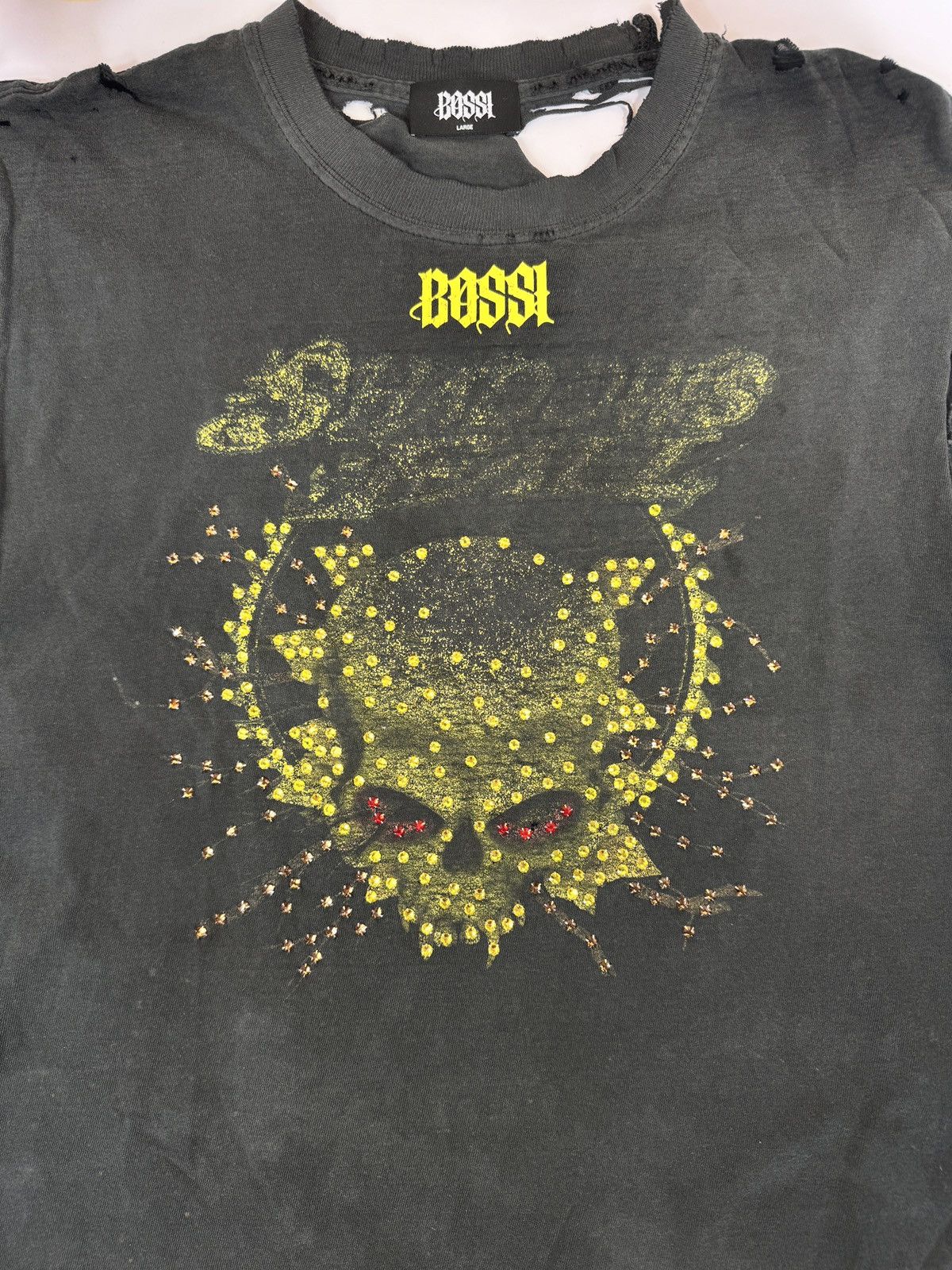 Bossi Sportswear 1 OF 1 RHINESTONE SHADOWS FALL VINTAGE T-SHIRT Size US L / EU 52-54 / 3 - 5 Thumbnail