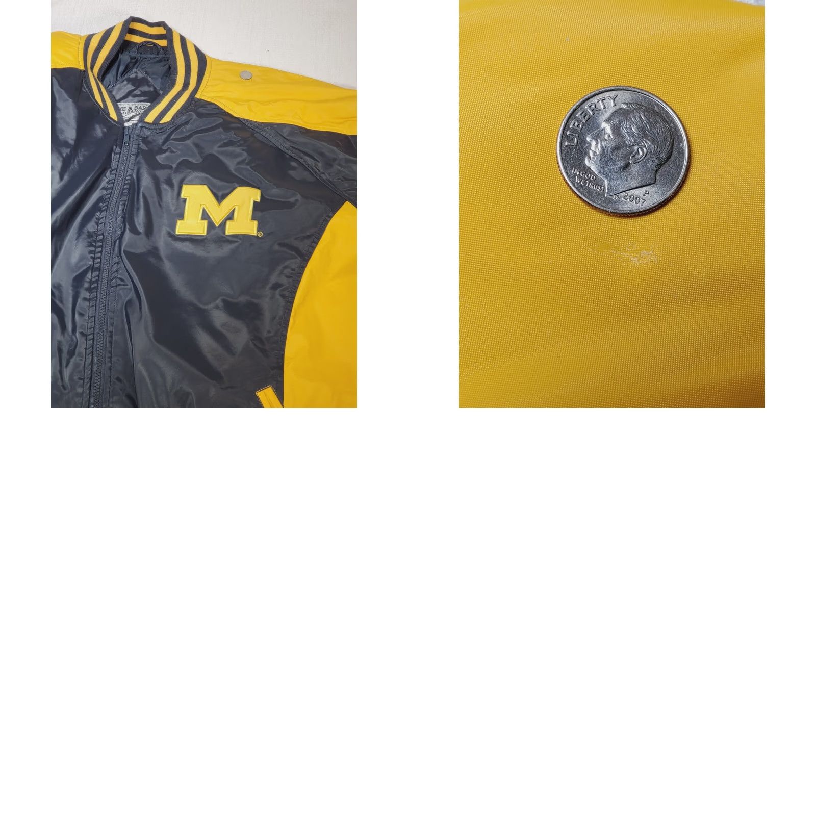 Vintage Vintage Steve & Barry'S University of Michigan Wolverines Lined Varsity Jacket Mens XXL Size US XXL / EU 58 / 5 - 9 Thumbnail