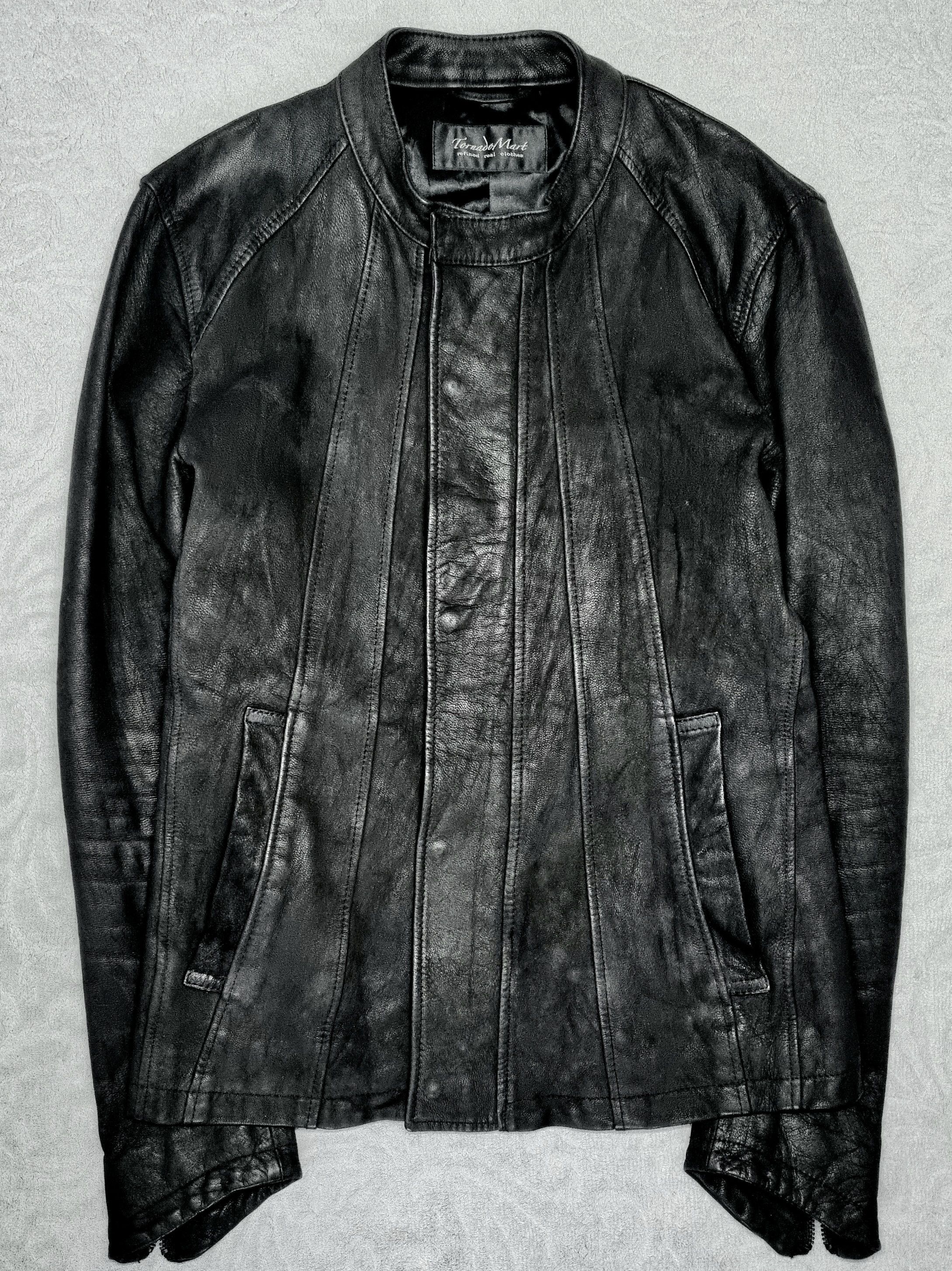 Tornado Mart Tornado Mart Blistered Goatskin Leather Jacket Size US S / EU 44-46 / 1 - 1 Thumbnail