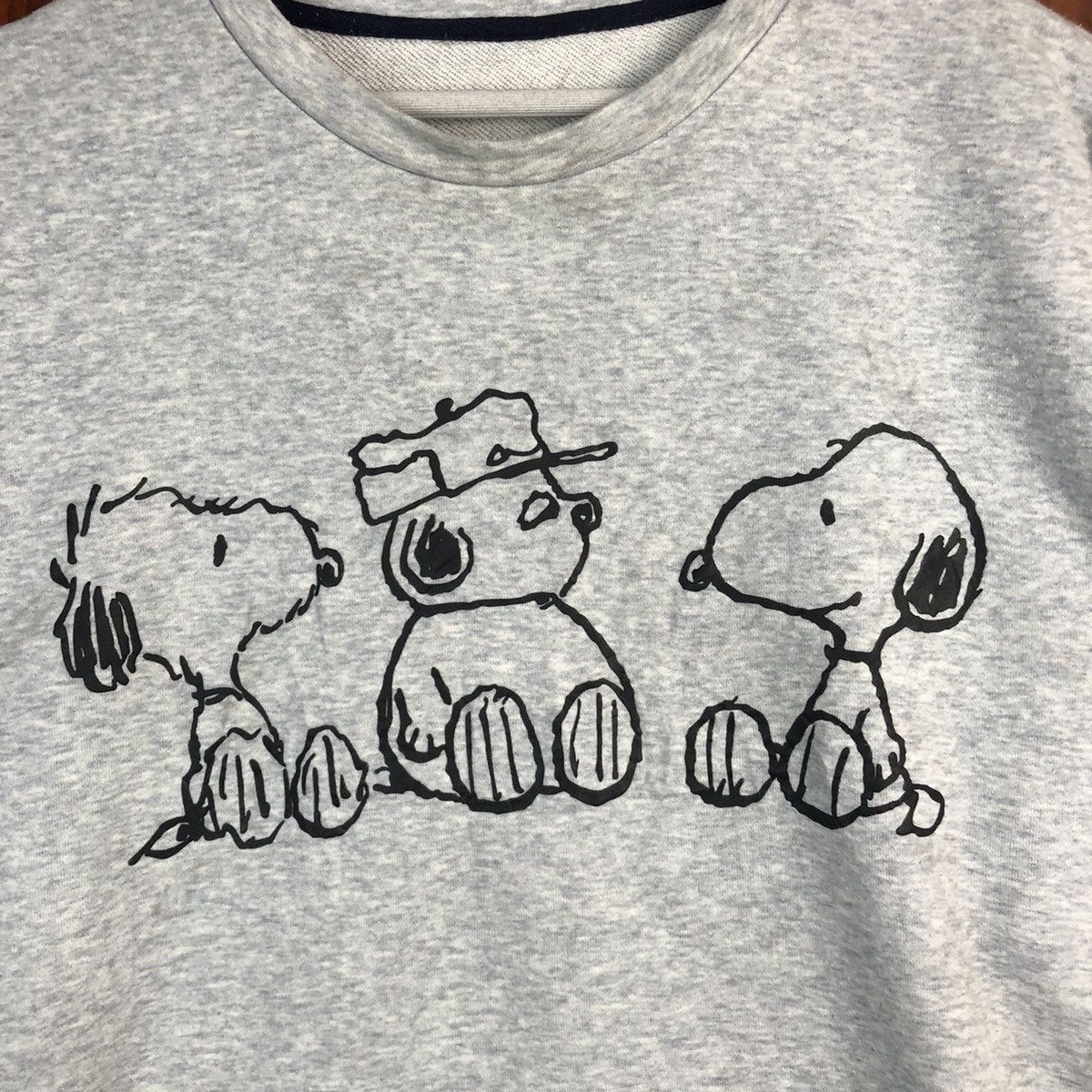 GU × Vintage GU Snoopy vintage Grey Sweatshirt #7558 Size US XL / EU 56 / 4 - 7 Thumbnail