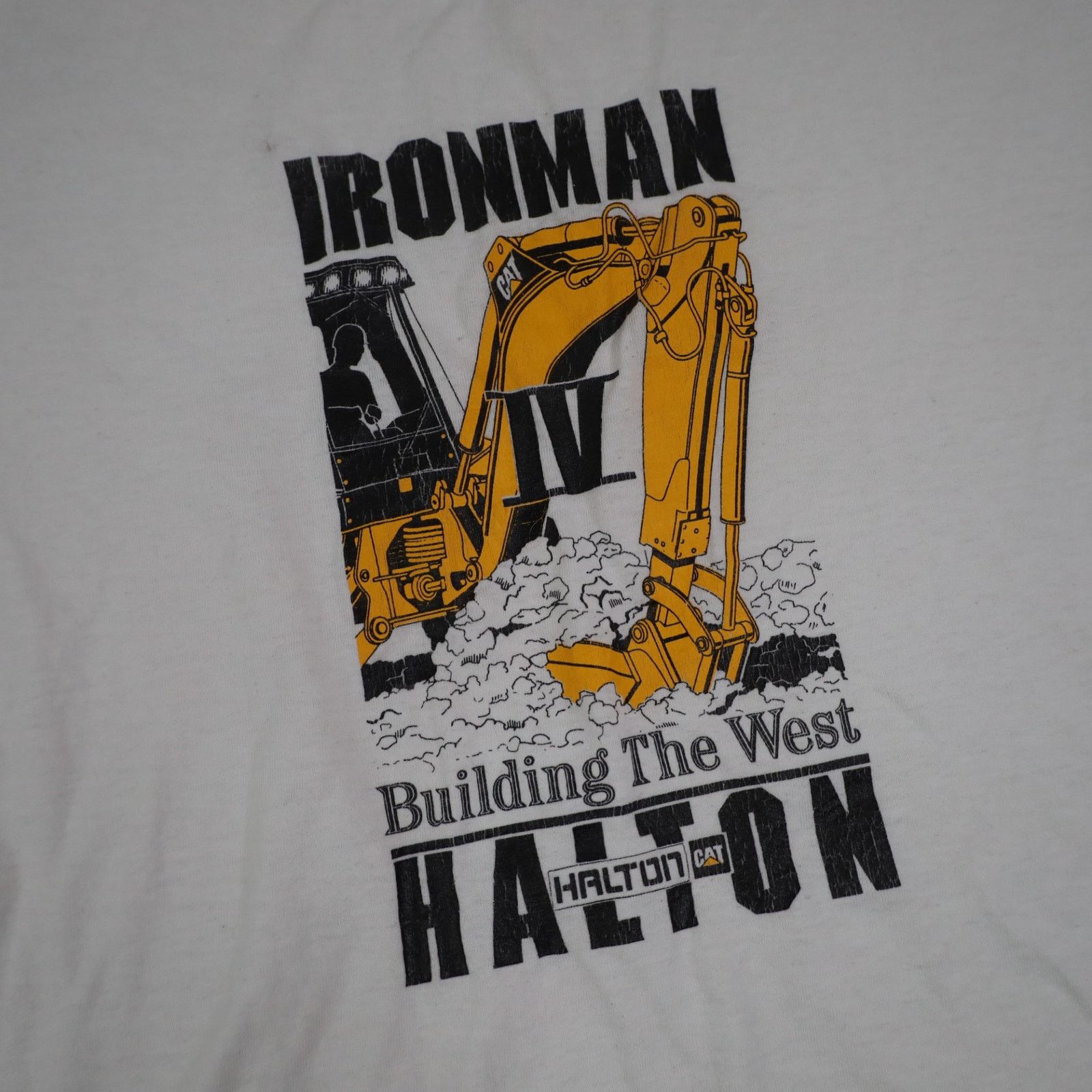 Vintage Vintage CAT Ironman Building The West Heavy Equipment T Size US XL / EU 56 / 4 - 5 Thumbnail