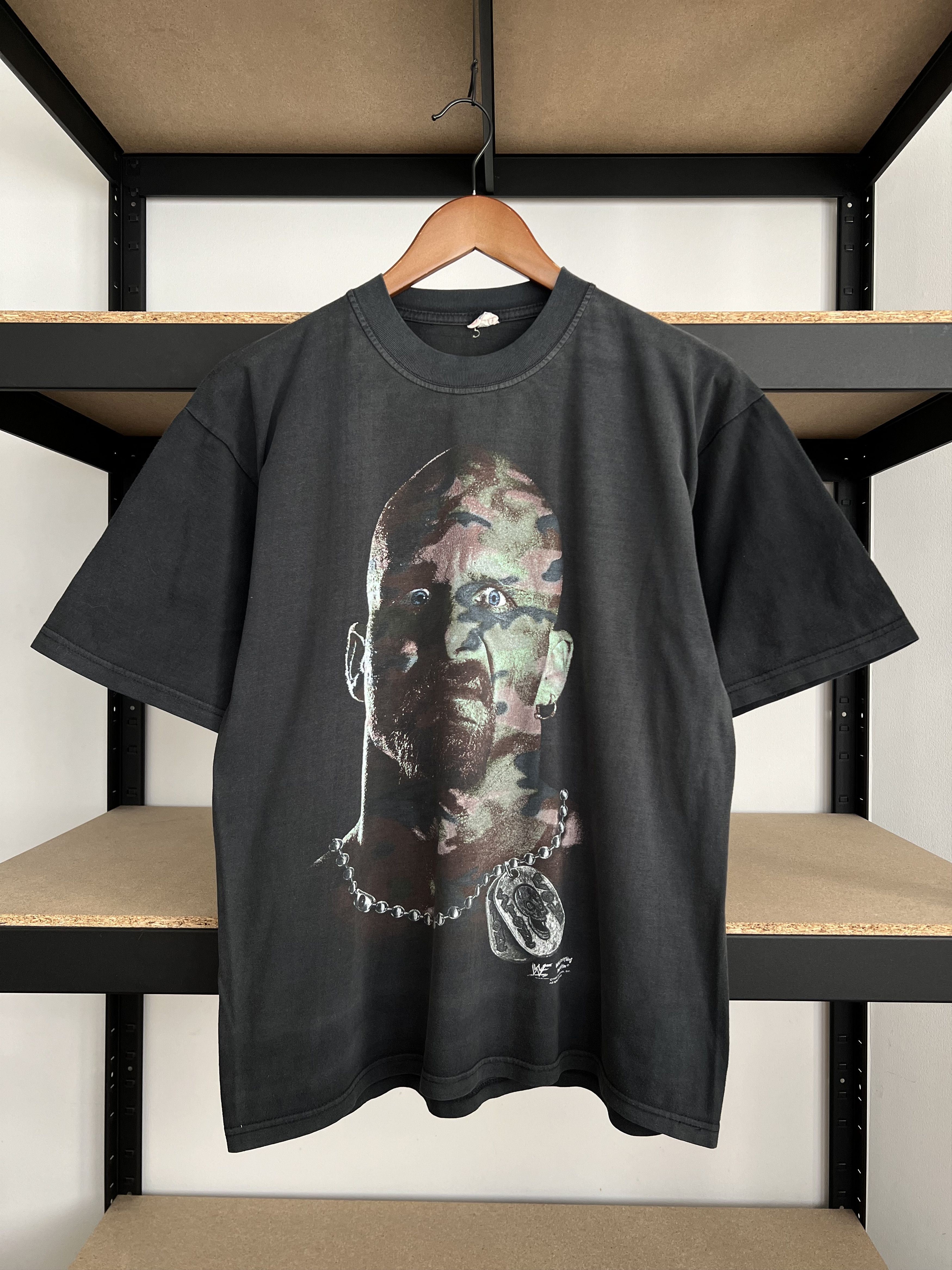 WWE Vintage 1998 Stone Cold Steve Austin Camo Face WWE T-shirt Size US M / EU 48-50 / 2 - 3 Thumbnail