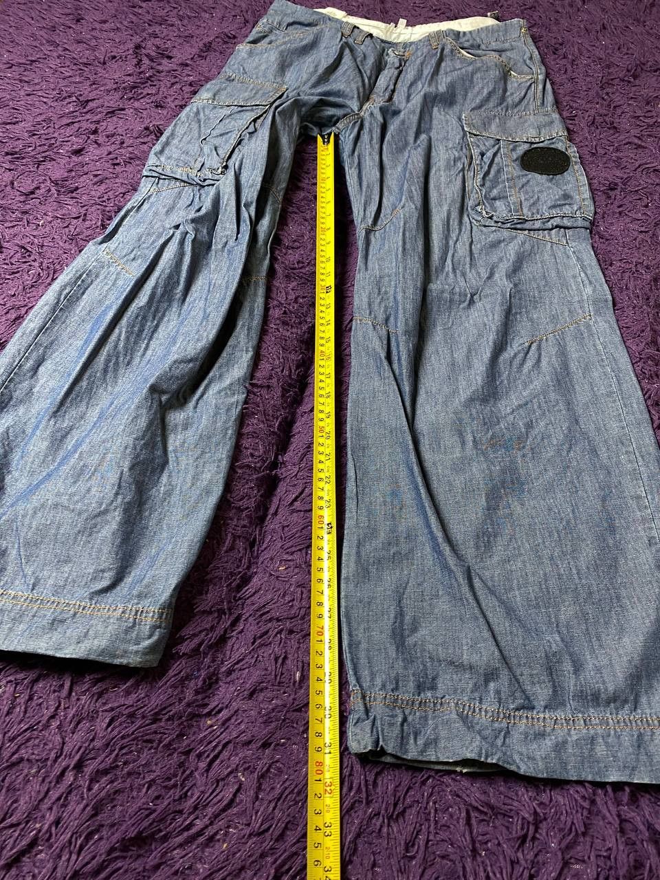 Ferre Vintage 90s Ferre Jeans crazy cargo denim pants with zippers Size 34" / US 12 / IT 48 - 11 Thumbnail