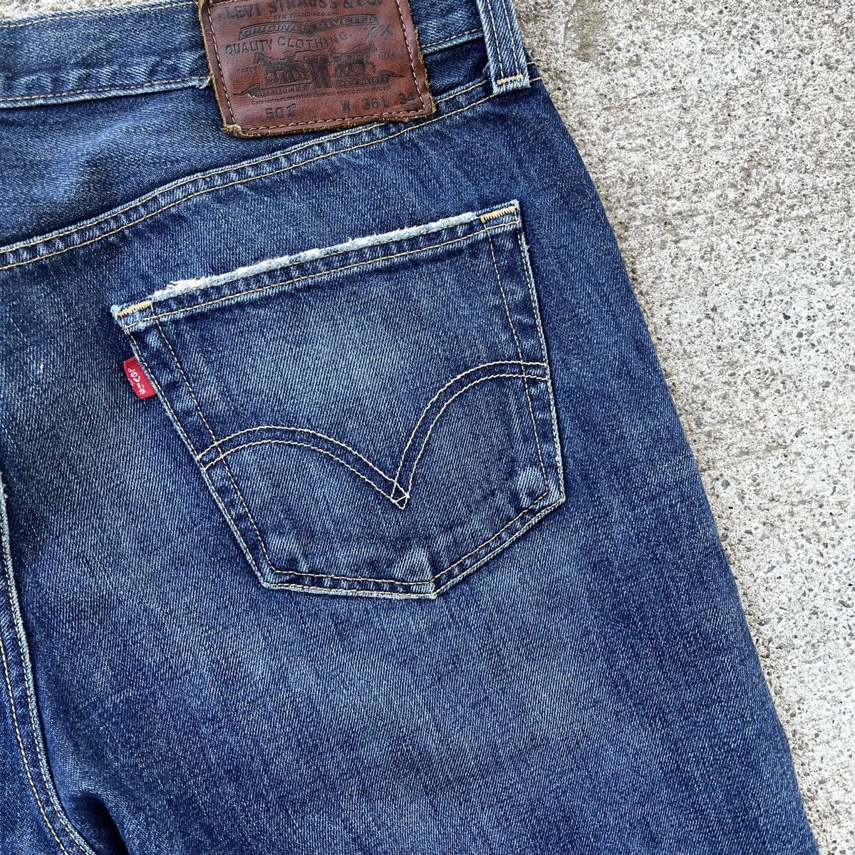 Levi's Vintage Levi’s 501 WPL 423 Mexico Repair Cut Off Jeans Rare Size US 36 / EU 52 - 12 Thumbnail