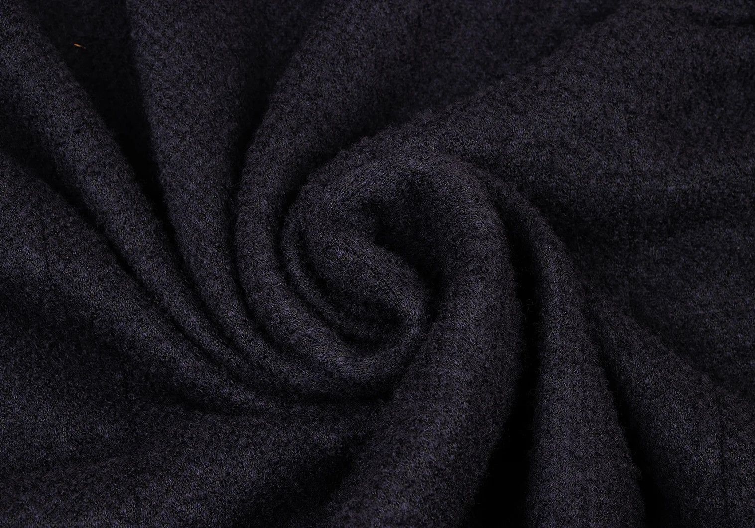Issey Miyake Wool Pilling Design Stand Collar Jacket in Dark Purple M Size US M / EU 48-50 / 2 - 14 Thumbnail