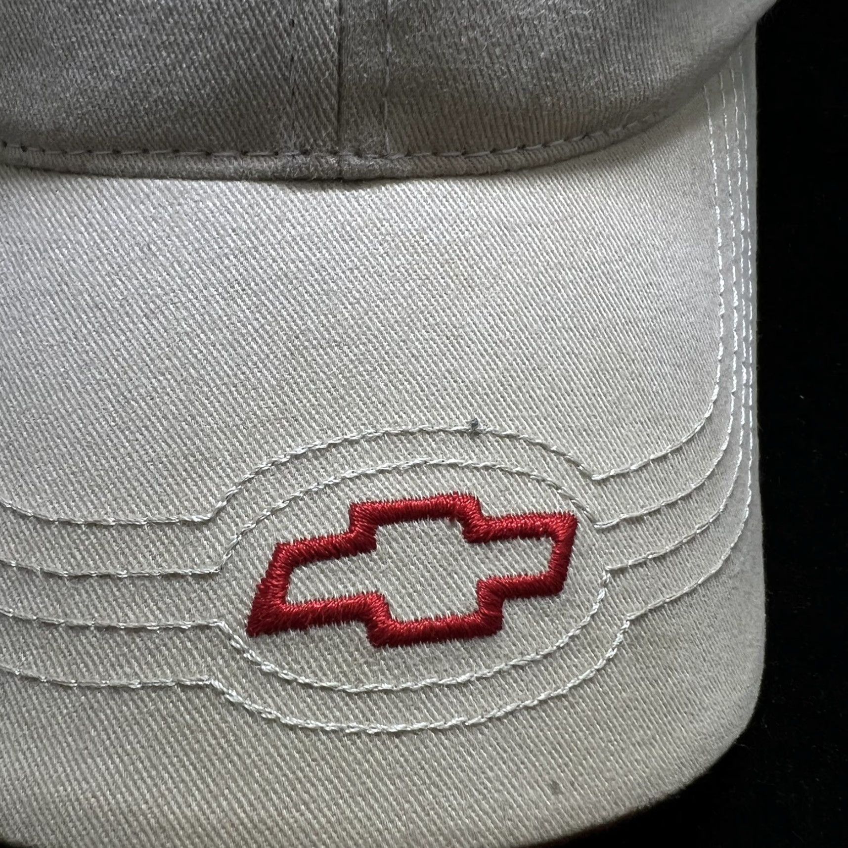 NASCAR Chevrolet H3 Bow Tie Racing Baseball Cap Hat Adjustable One Size Beige NASCAR Mens Size ONE SIZE - 2 Thumbnail