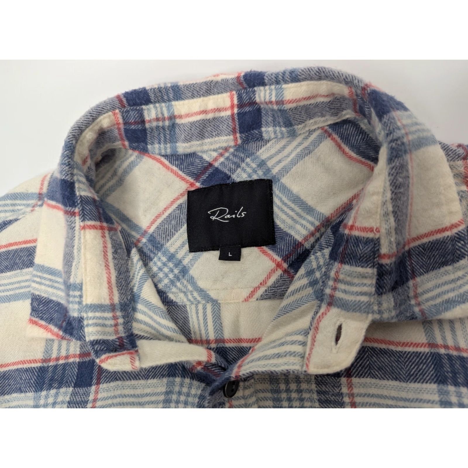 Rails Rails Shirt Button-Up Long Sleeve Plaid Multicolor Cotton Flannel Mens Large Classic Outdoor Casual Size US L / EU 52-54 / 3 - 7 Thumbnail