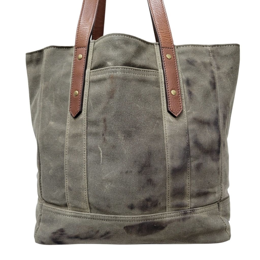 Tecovas Tecovas Moss Green Distressed Waxed Canvas Carry-on Olive To Size ONE SIZE - 2 Thumbnail