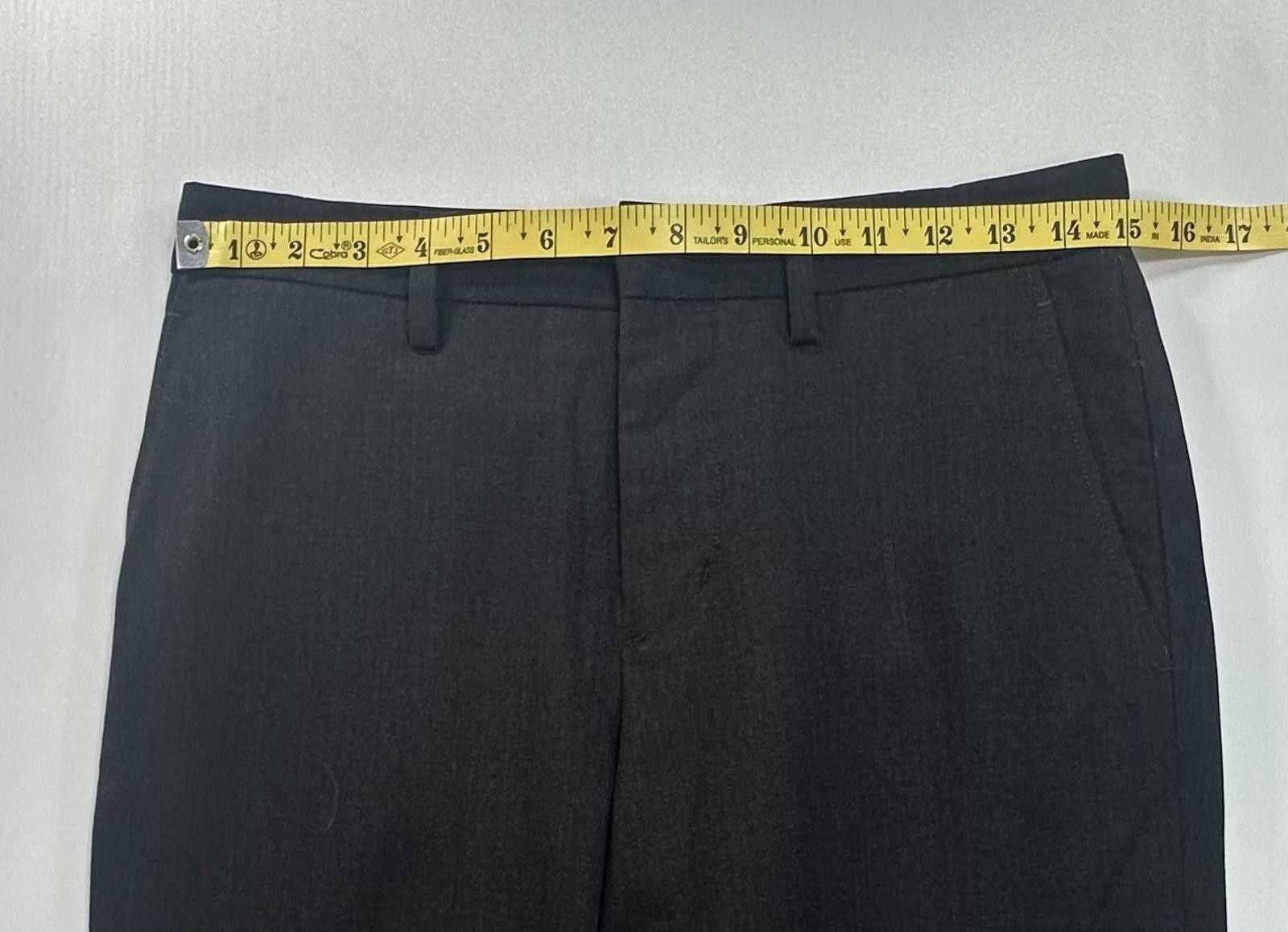 Vince Vince Wool Blend Flat Straight Dress Pants Black Mens 29/29 Size US 29 - 3 Thumbnail