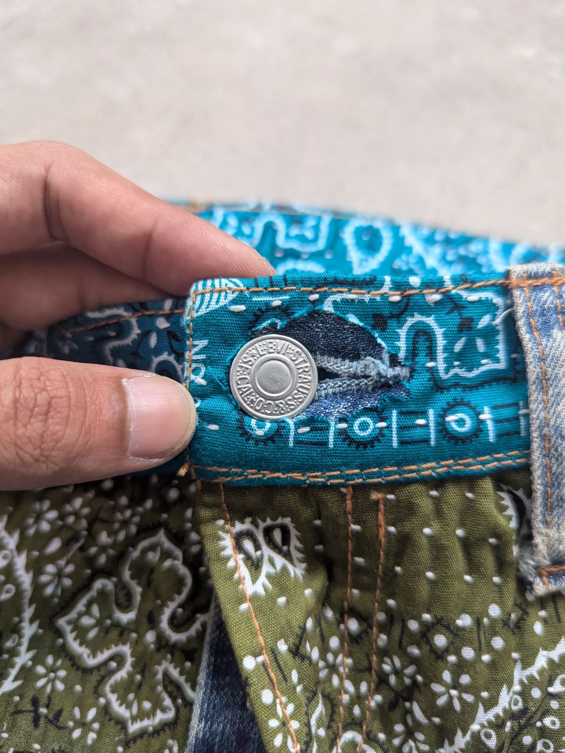 Levi's OFFER TODAY 🔥 Vintage Levis 501 Inspired Proleta Re Art Size US 35 - 14 Thumbnail