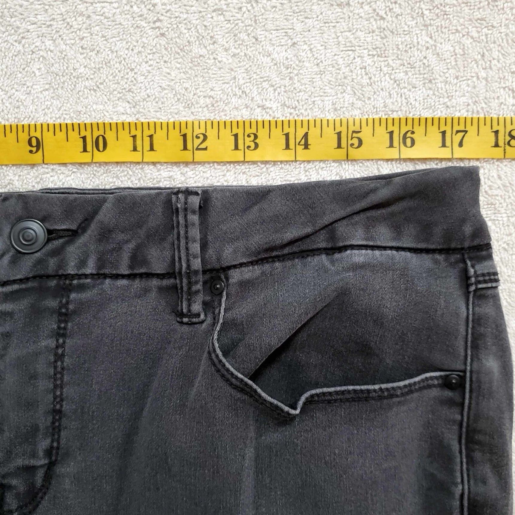 Faded Glory Faded Glory Jeans Womens Skinny 14A Black 34 x 28 Size 14 Size 36" / US 14 / IT 50 - 3 Thumbnail