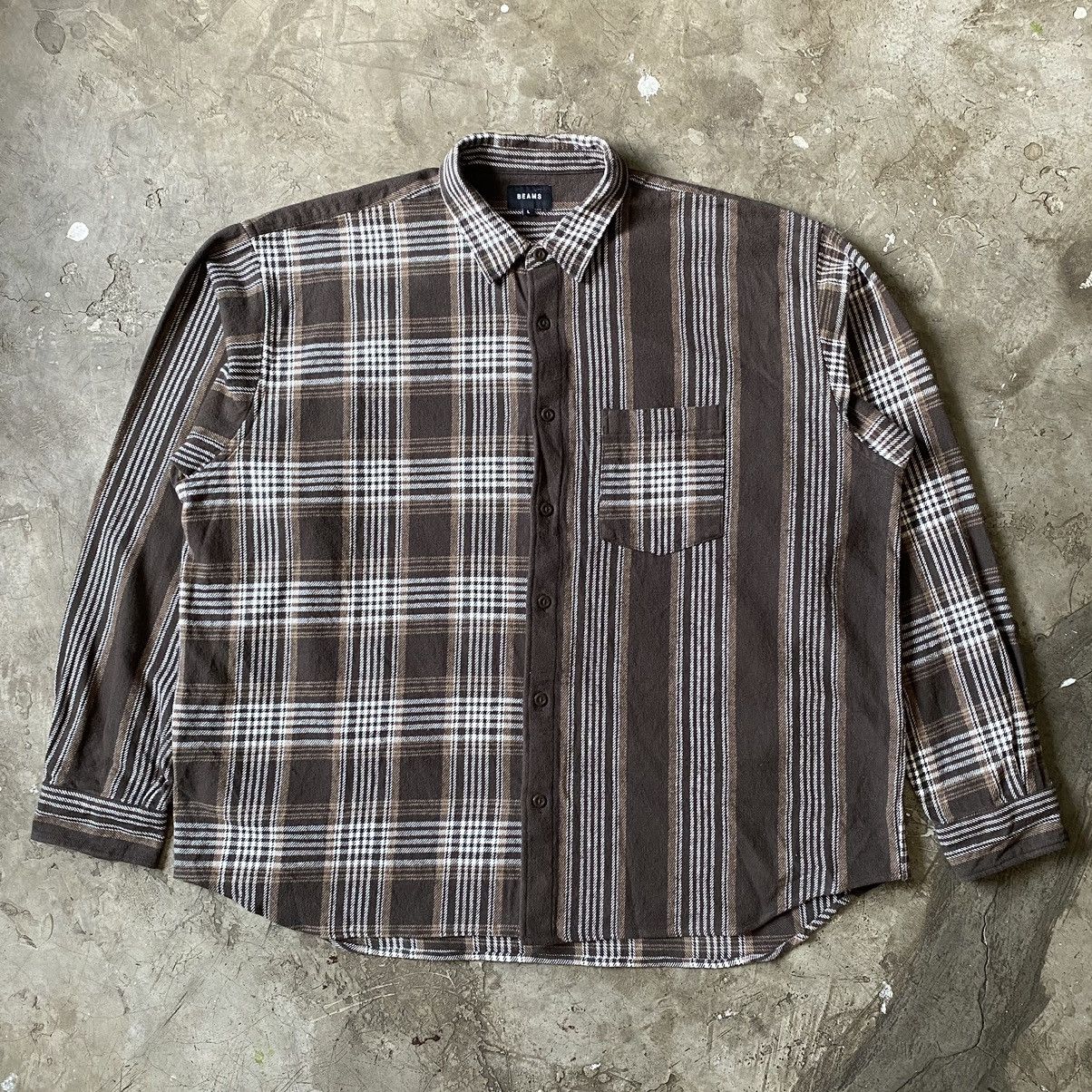 Beams Button offers Ups Wool Oversized Flannel Size S