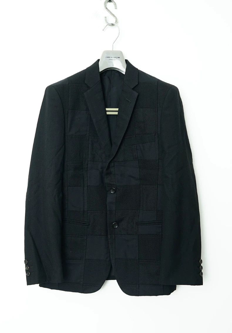 Comme des Garcons Comme Des Garcons SSplicing grid suit jacket 2502-Nextarro Size US S / EU 44-46 / 1 - 1 Thumbnail
