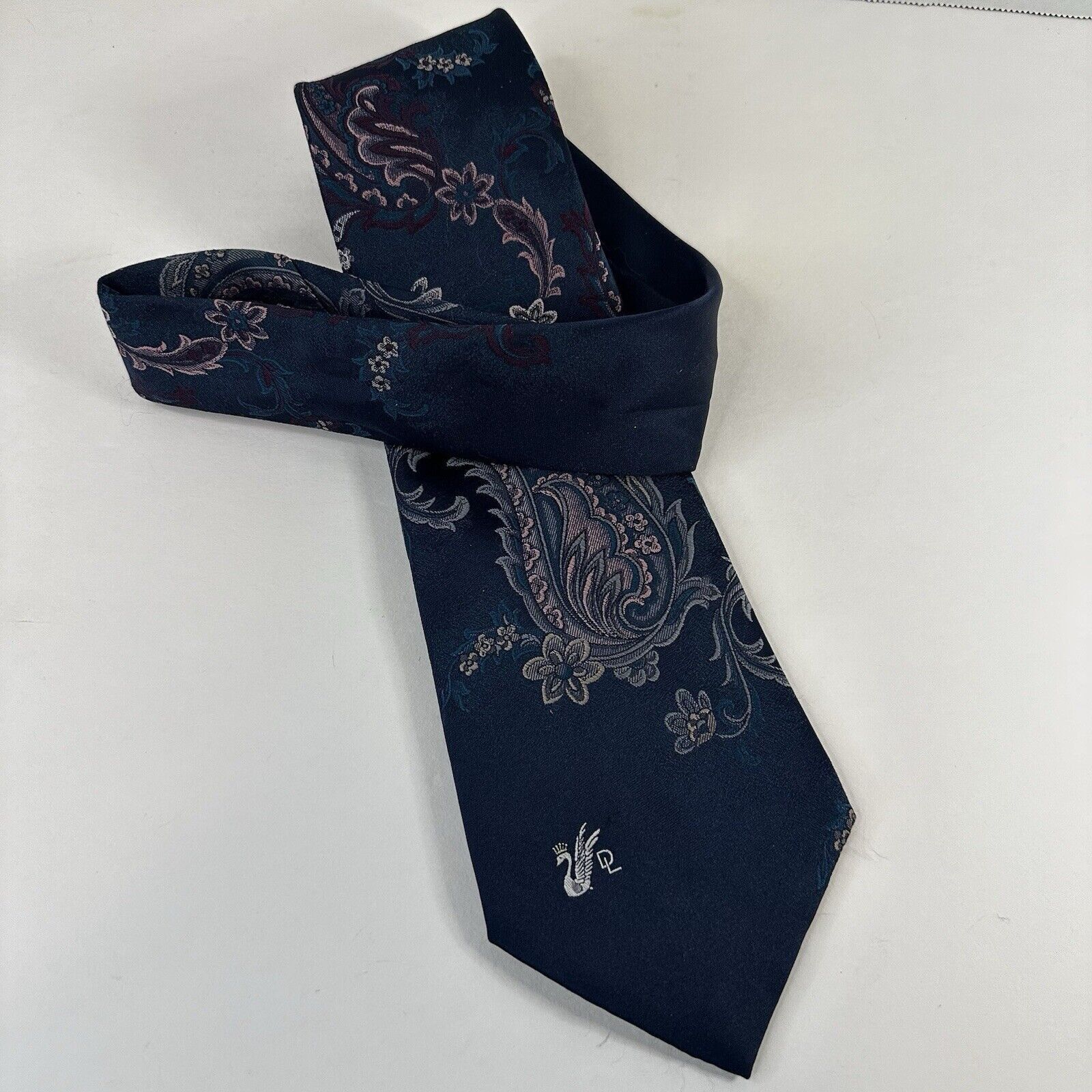 Other Don Loper Beverly Hills Tie Polyester Paisley Floral Preppy Size ONE SIZE - 7 Thumbnail