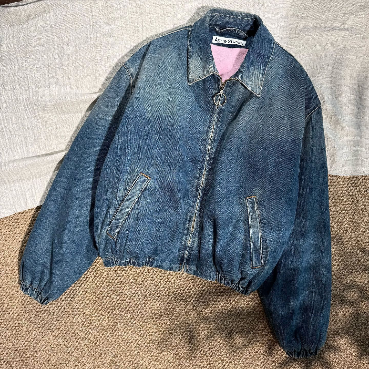 Acne Studios Acne Studios Zip Up Denim Jacket Size 44 Size US S / EU 44-46 / 1 - 1 Thumbnail