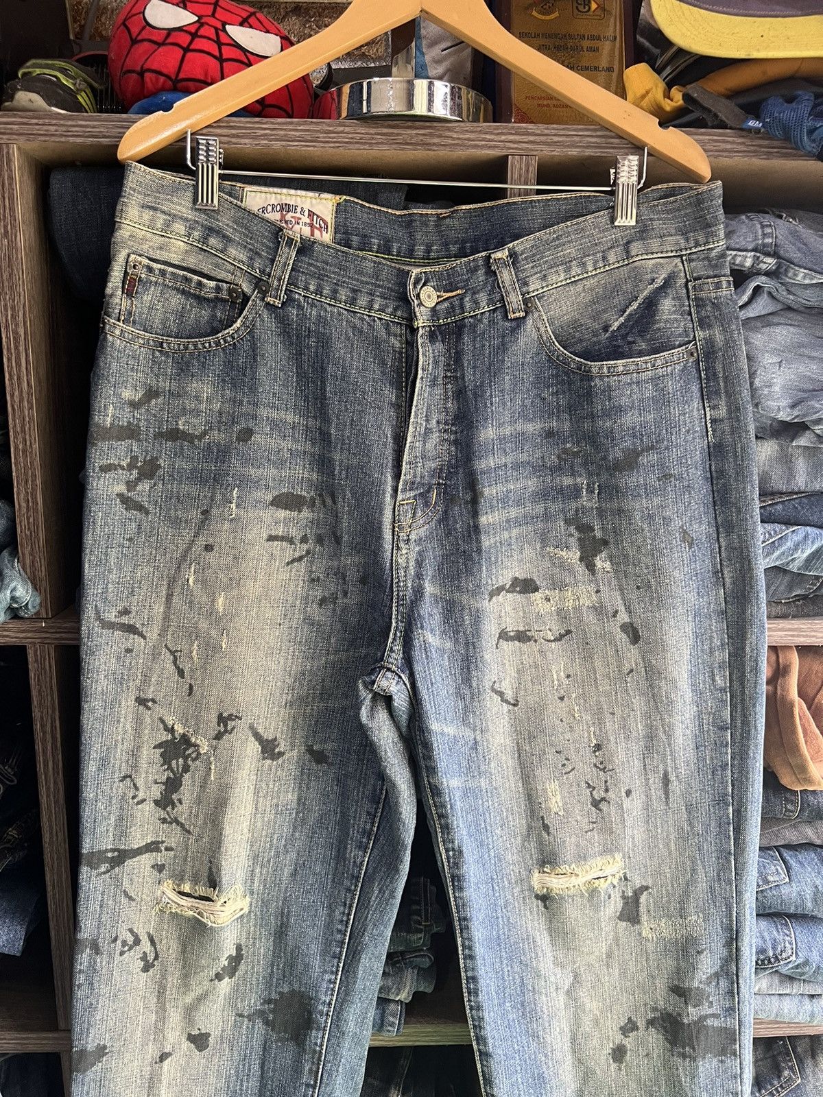 Abercrombie & Fitch 🔥Abercrombie & Fitch Boot Cut Distressed Denim Size US 36 / EU 52 - 4 Thumbnail