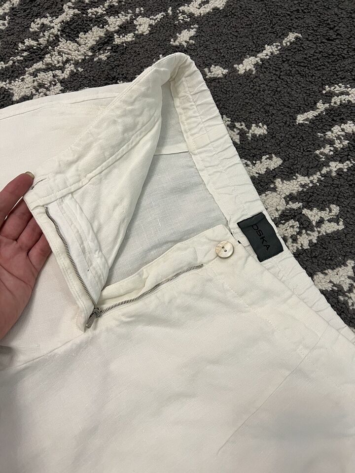 OSKA Oska Pants Linen White Size 4 Size 32" / US 10 / IT 46 - 7 Thumbnail
