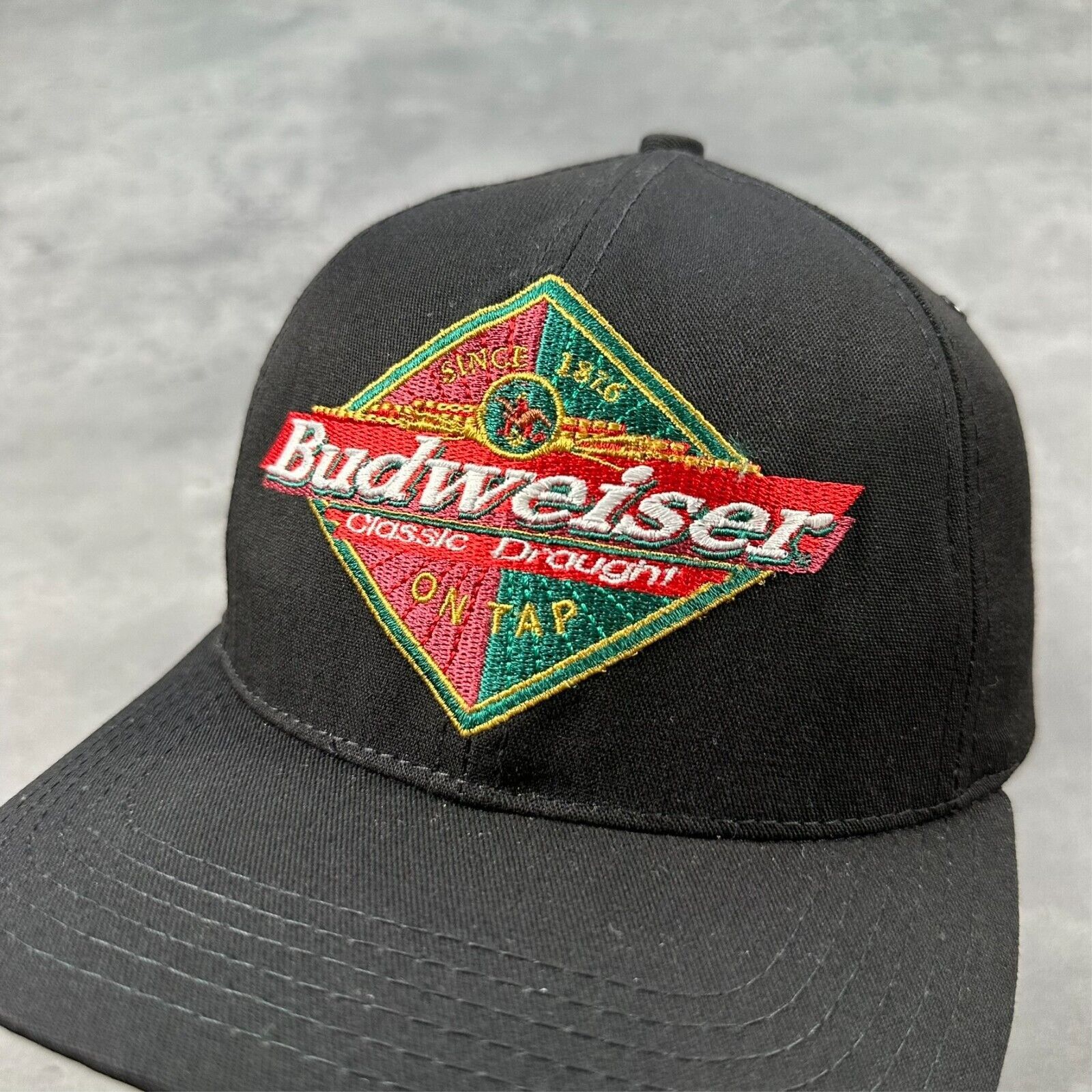Budweiser Vintage Deadstock Budweiser Classic Draught On Tap Hat Size ONE SIZE - 2 Thumbnail