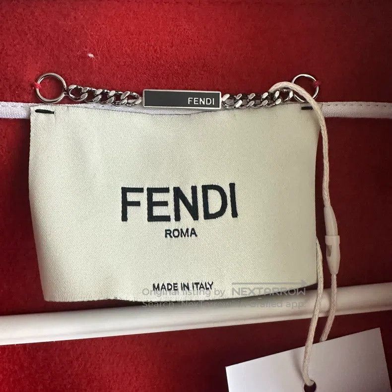 Fendi Fendi Red Wool and Leather Dress Size XS / US 0-2 / IT 36-38 - 3 Thumbnail