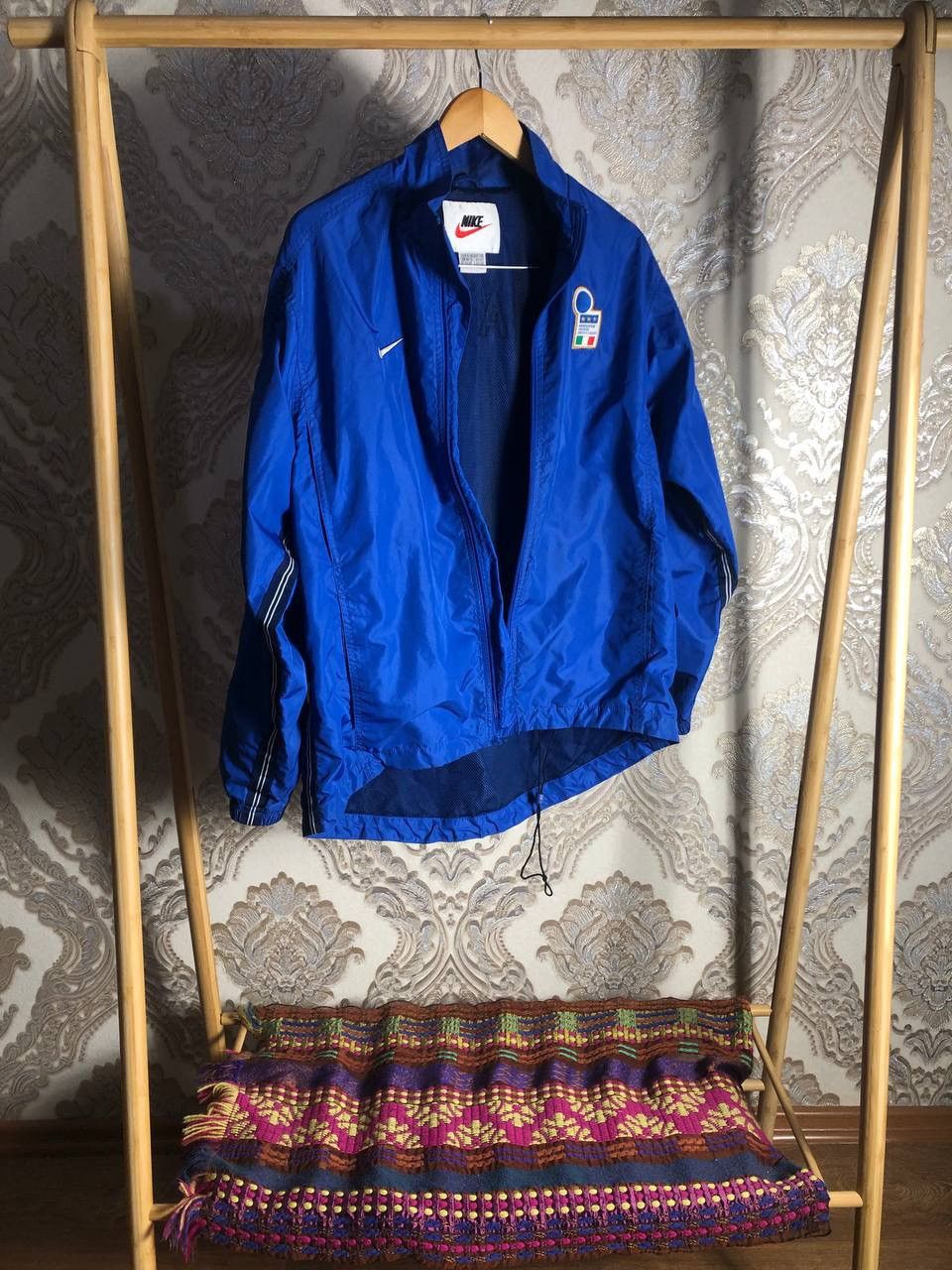 Nike × Vintage VERY RARE NIKE TRACK ZIP JACKET ITALY SOCCER JERSEY Y2K 90s Size US S / EU 44-46 / 1 - 3 Thumbnail