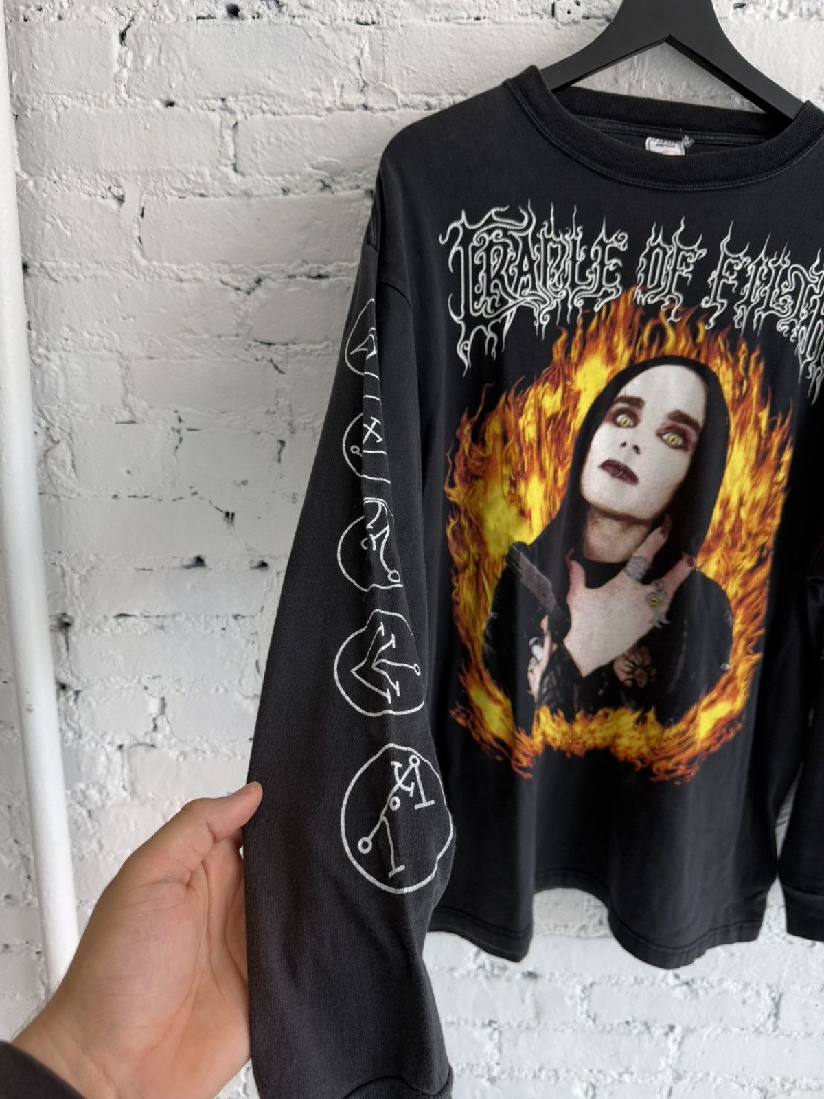 Vintage 1999 CRADLE OF FILTH ‘WANKER’ L/S TEE Size US XL / EU 56 / 4 - 2 Thumbnail