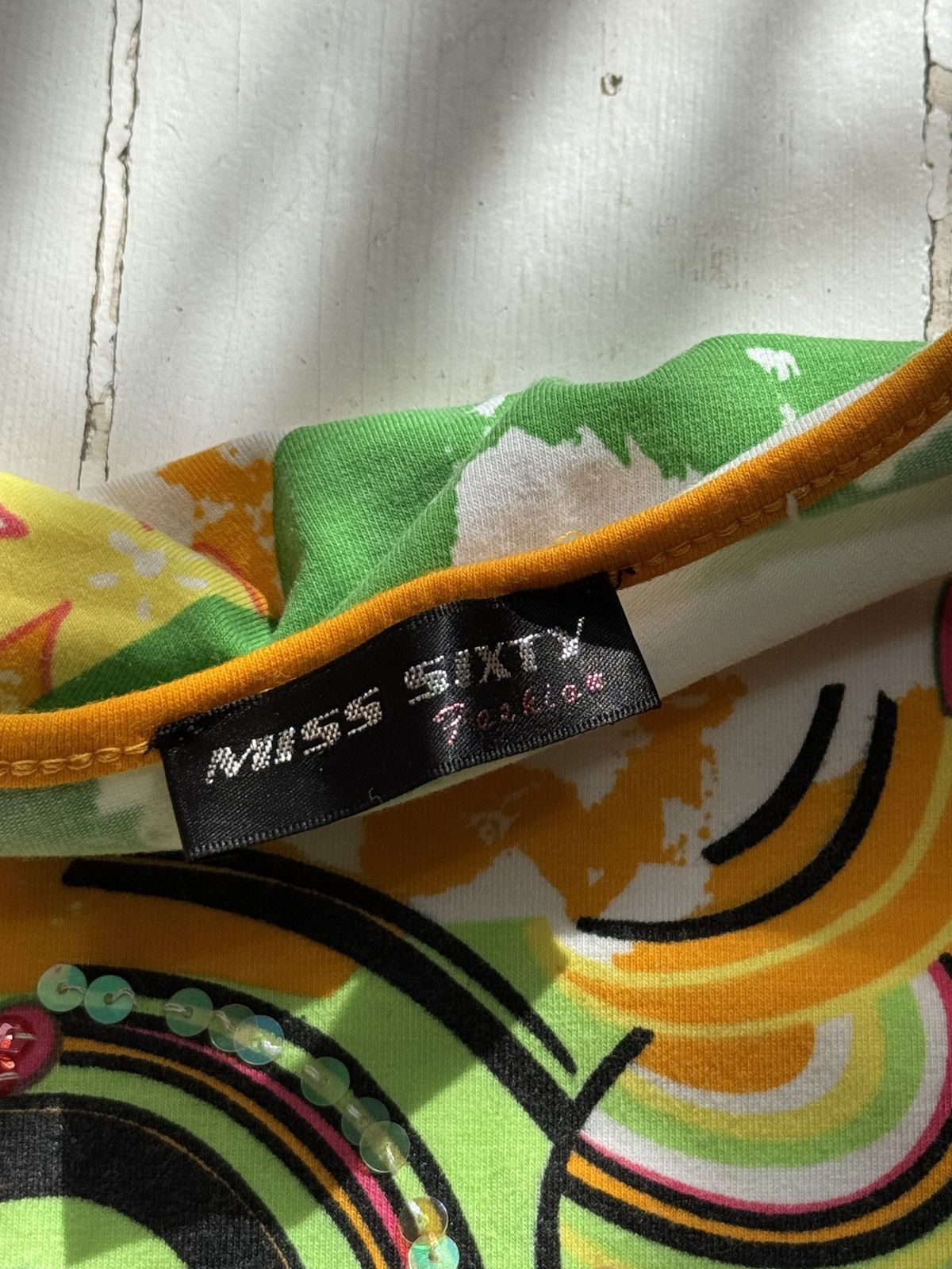 Miss Sixty VINTAGE MISS SIXTY 2000s PRINTED LONG SLEEVE Size S / US 4 / IT 40 - 6 Thumbnail
