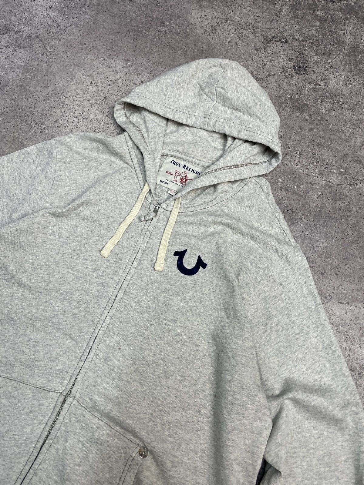 True Religion Vintage True Religion Y2K Avantgarde Zip Hoodie Size US XXL / EU 58 / 5 - 1 Thumbnail