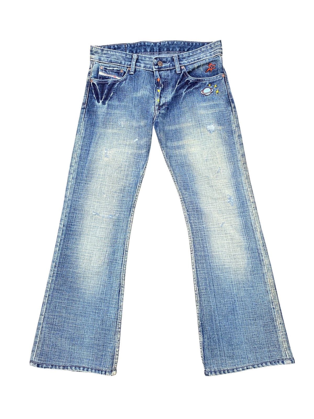 1990s - Vintage Diesel Astronomy Design Flare Denim