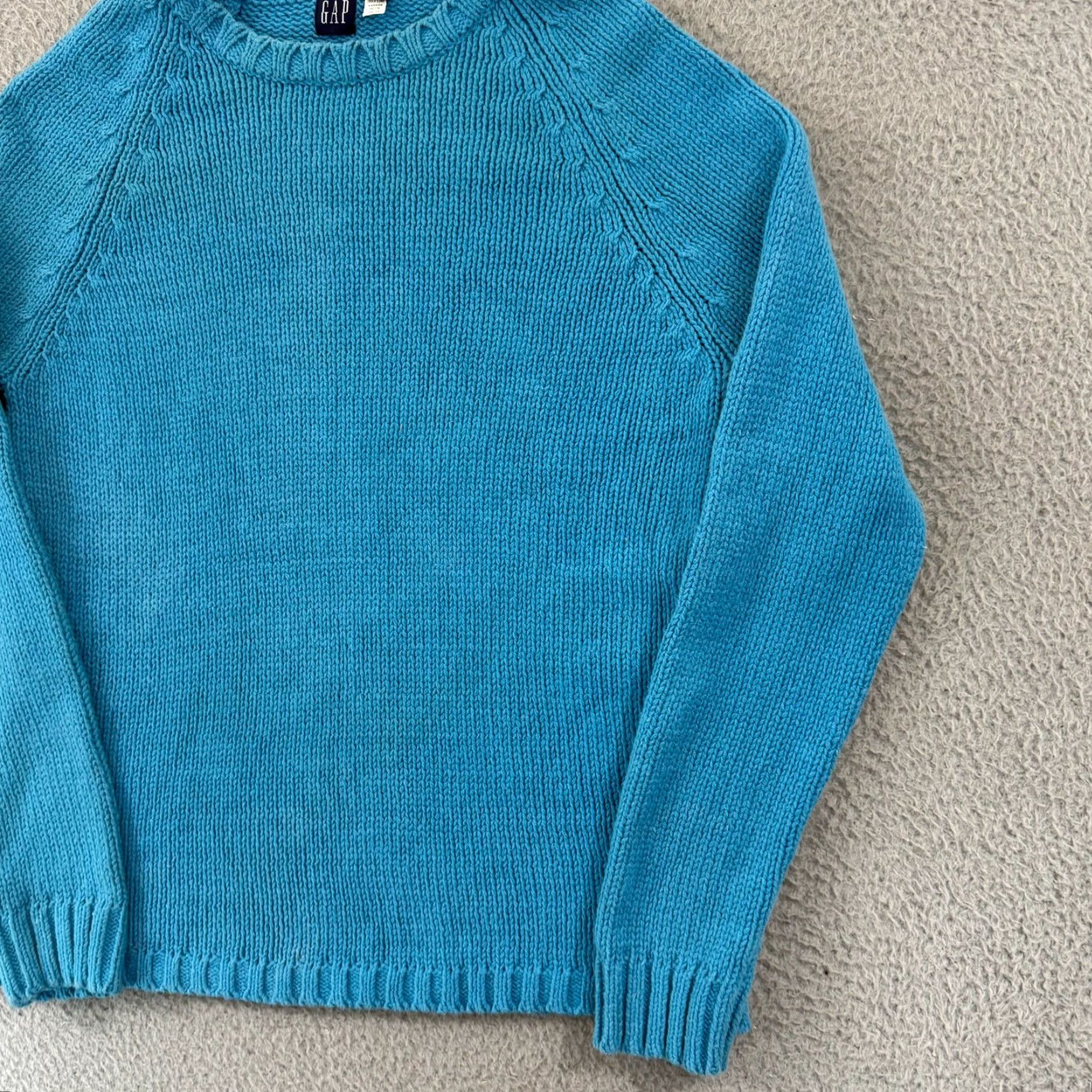 Gap VINTAGE Gap Sweater Women XL Blue Long Sleeve Oversized Jumper Knit Pullover Y2K Size XL / US 12-14 / IT 48-50 - 5 Thumbnail