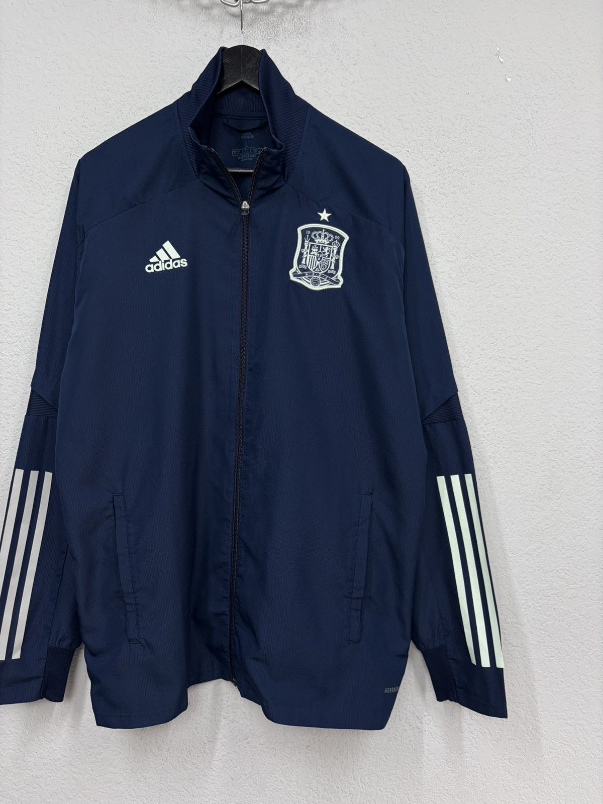 Adidas Adidas Spain National Team Track Jacket Navy Football Traini Size US L / EU 52-54 / 3 - 3 Thumbnail