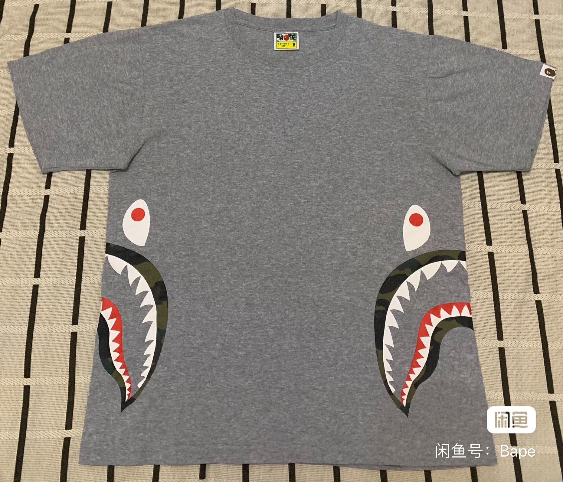 Bape Bape Shark Camo Green T-Shirt M Men Size US M / EU 48-50 / 2 - 1 Thumbnail
