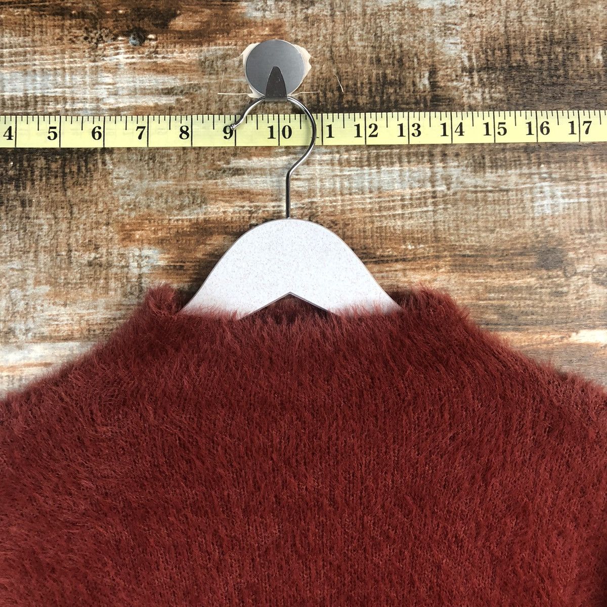 Japanese Brand DL Lubby & Rose Brown mohair fur shaggy Knitwear #C022 Size S / US 4 / IT 40 - 4 Thumbnail