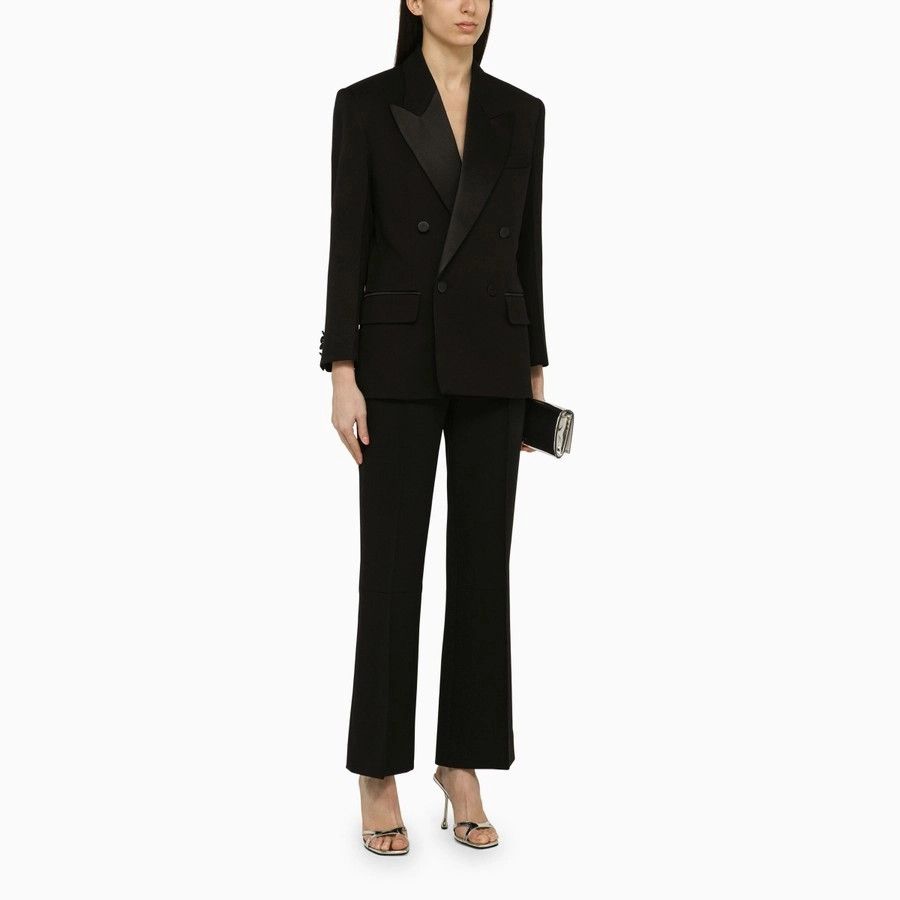 Victoria Beckham o1d2blof1124 Classic Wool-Blend Trouser in Black Size 30" / US 8 / IT 44 - 2 Thumbnail