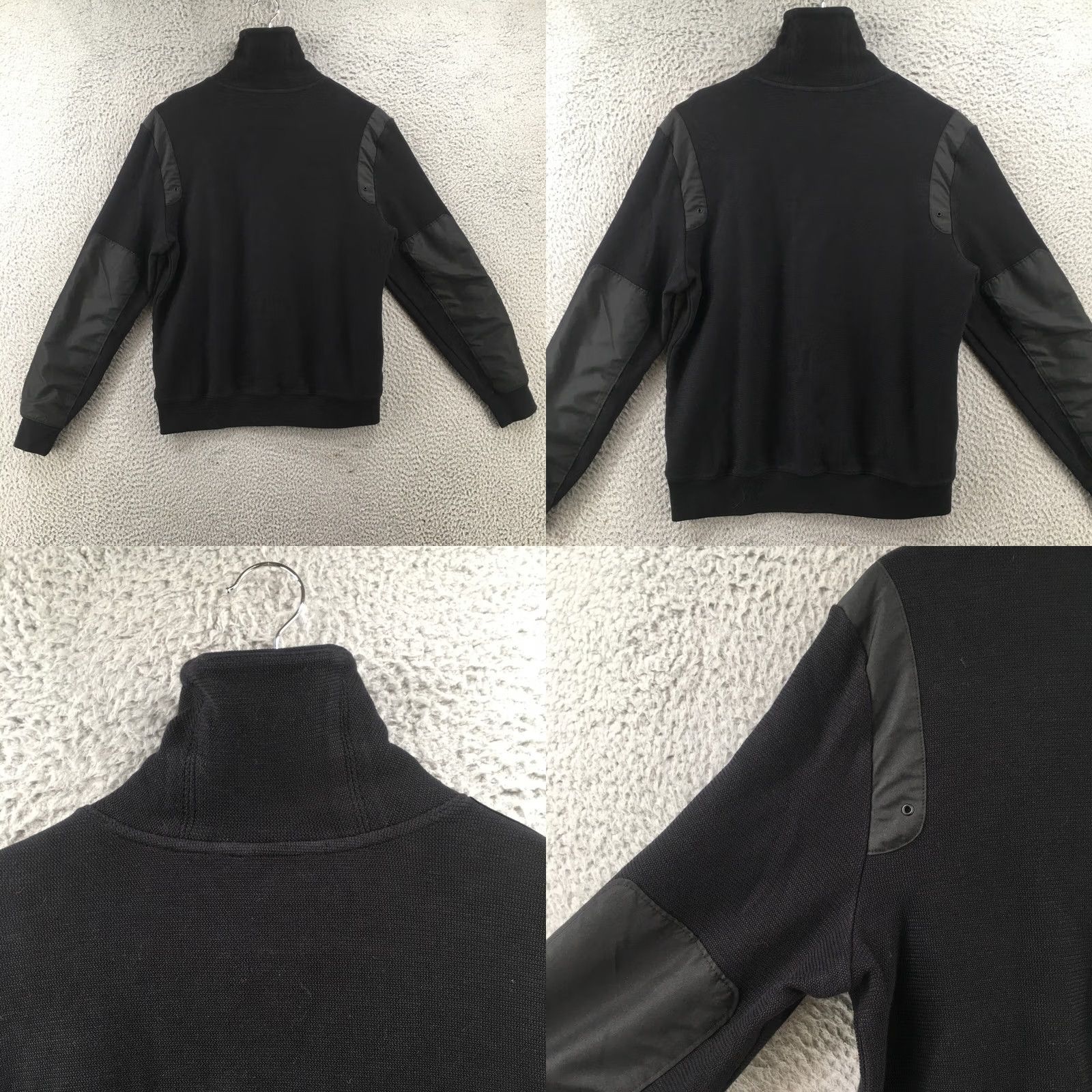 Calvin Klein Calvin Klein Sweatshirt Mens Medium Solid Black Mock Neck Long Sleeves Pullover Size US M / EU 48-50 / 2 - 8 Thumbnail
