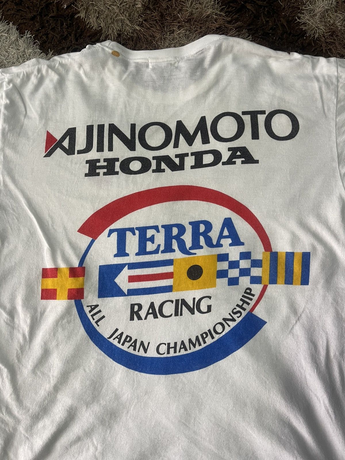 Honda × Japanese Brand × Sports Specialties VINTAGE AJINOMOTO HONDA RACING SPELL OUT VERY RARE Size US M / EU 48-50 / 2 - 3 Thumbnail