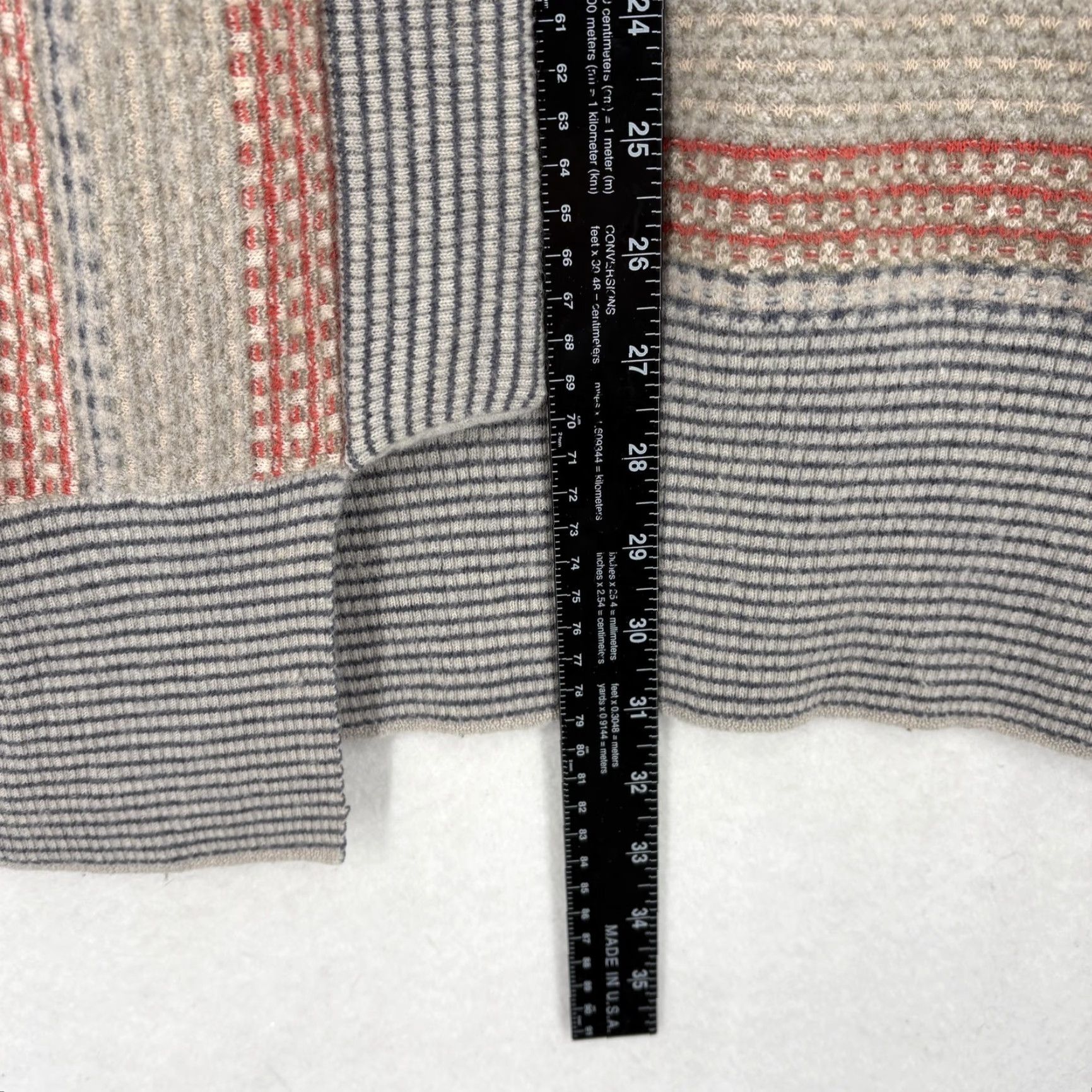 Arrow Anthropologie Sparrow Cardigan Sweater Womens S Gray Wool Open Front Longline Size S / US 4 / IT 40 - 7 Thumbnail