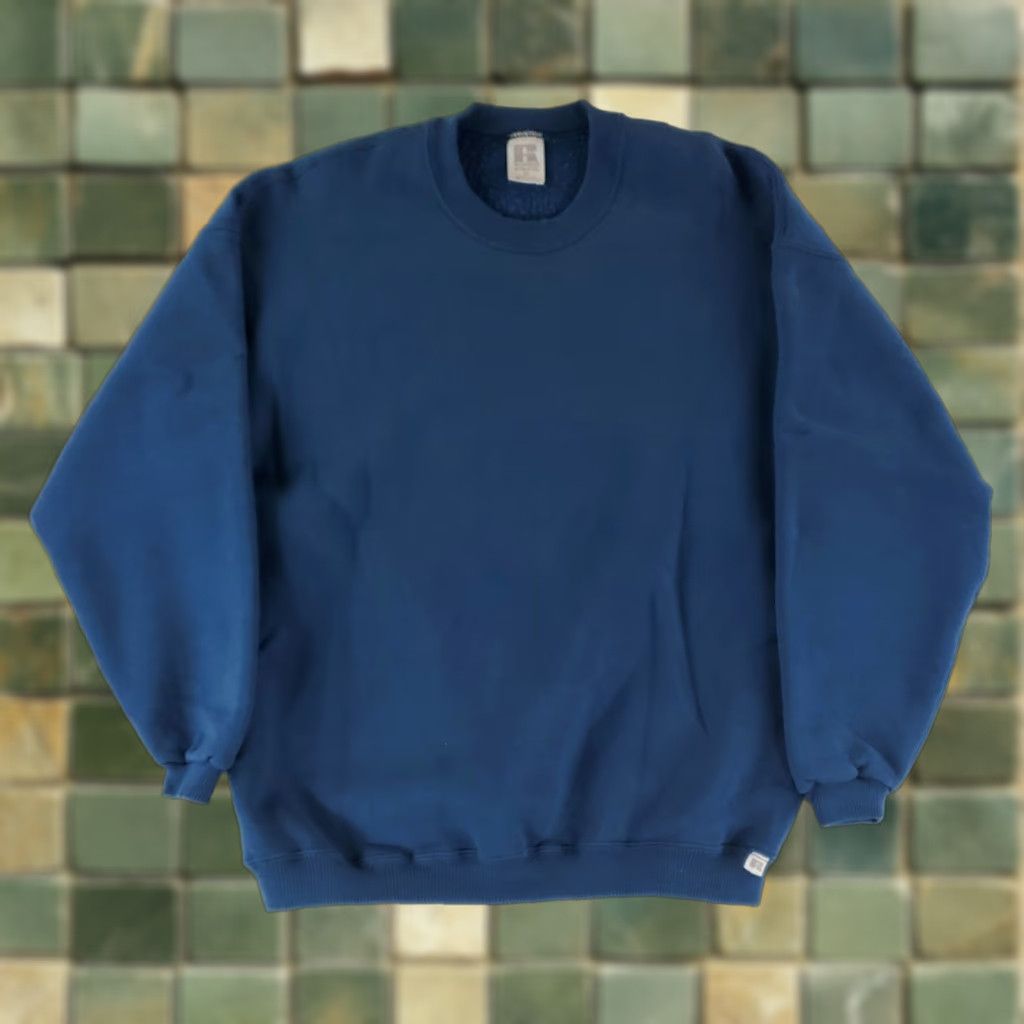 Russell Athletic VINTAGE RUSSELL ATHLETIC 90S BLANK BLUE XL MEN'S SWEATSHIRT User: Vintage Russell Athletic 90s Blank Blue Long Sleeve Mens XL Sweatshirt Size US XL / EU 56 / 4 - 1 Thumbnail