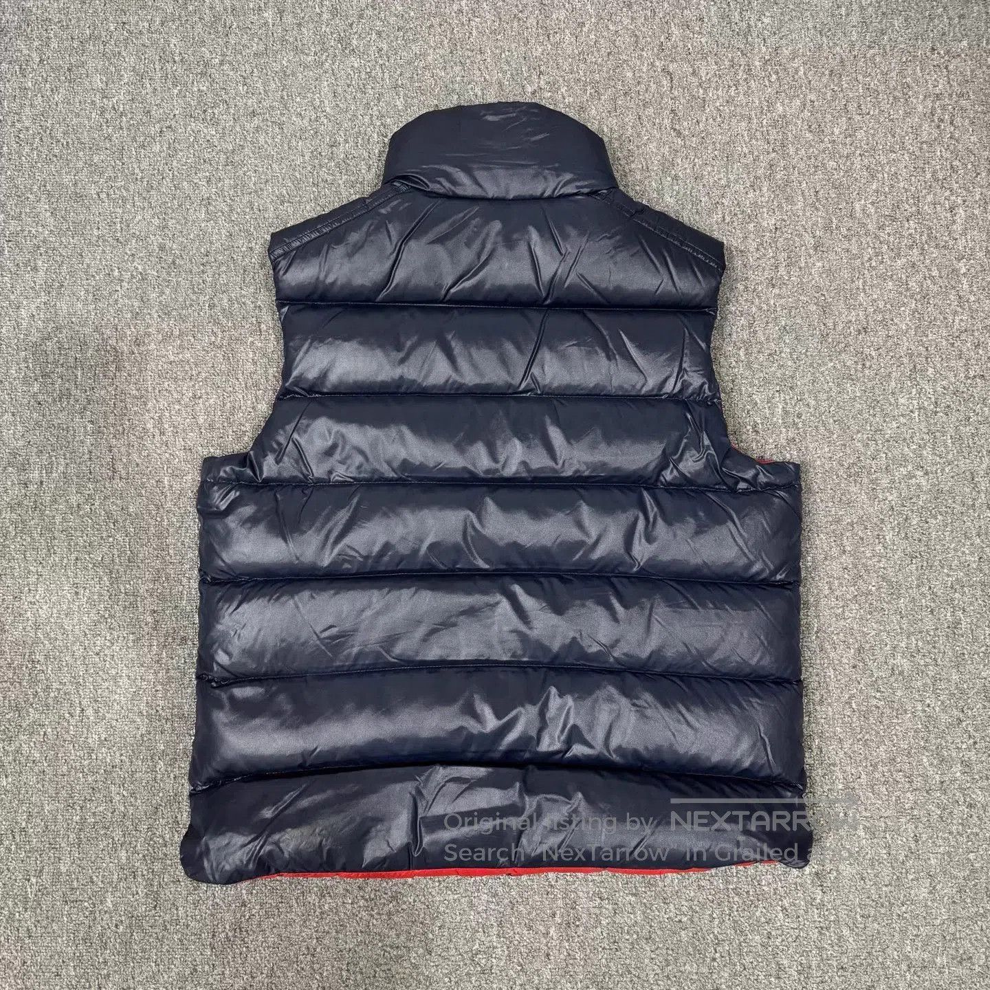 Moncler Blue Puffer Vest with Red Lining - Size L. Size US L / EU 52-54 / 3 - 2 Thumbnail