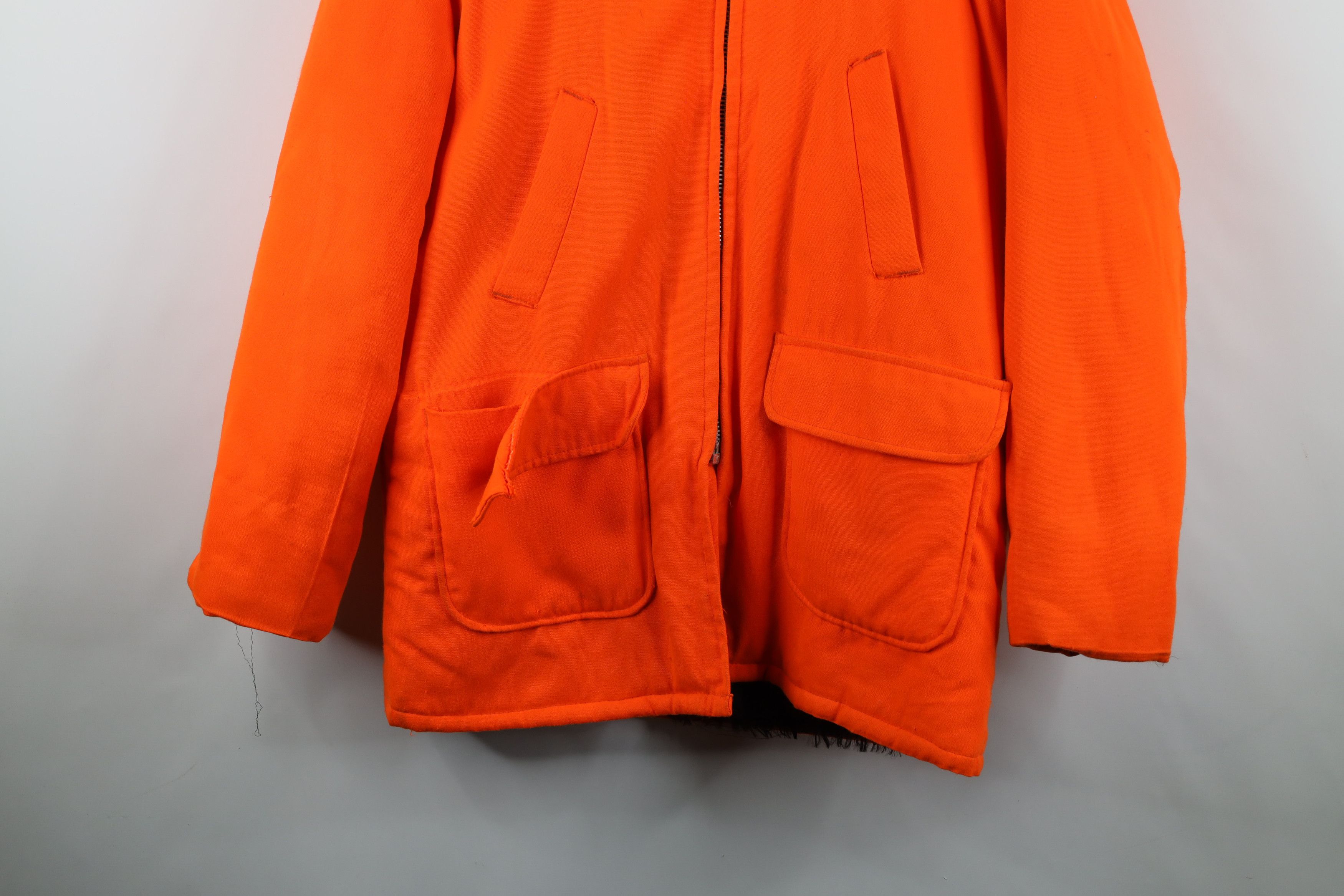 Vintage Vintage 70s Streetwear Hunting Birding Jacket Orange USA Size US XXL / EU 58 / 5 - 3 Thumbnail