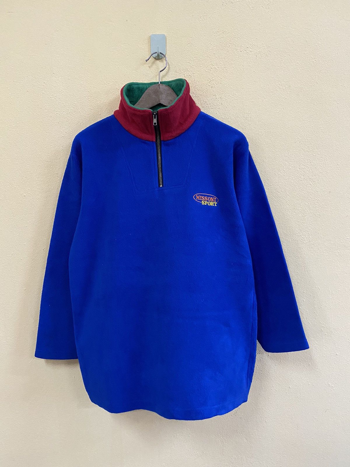 MISSONI SPORT FLEECE JACKET HALF ZIPPED