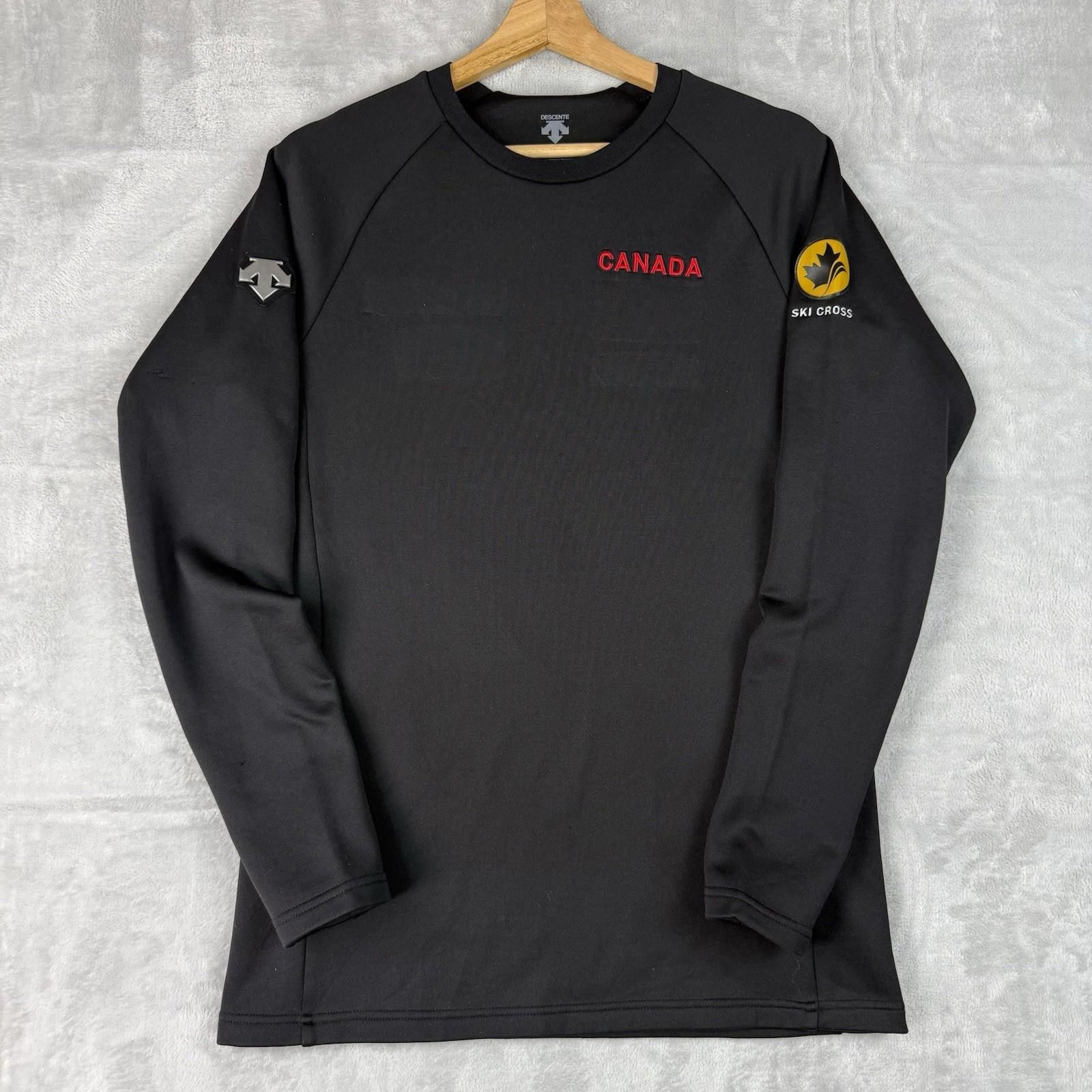 Descente Descente Canada Ski Cross Sweatshirt Black Men Size M Space Size US M / EU 48-50 / 2 - 2 Thumbnail