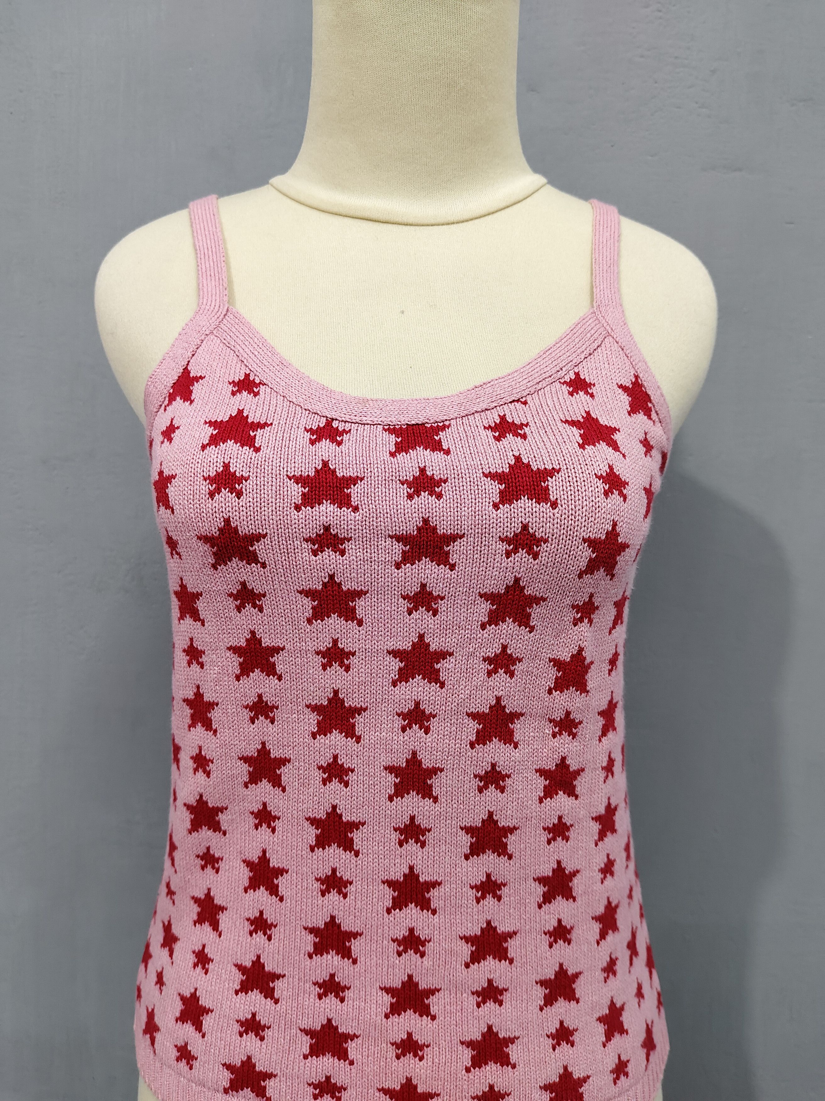 Japanese Brand 🔥Vtg Romper Rally 🇯🇵 Knitted Y2K Style Top Size M / US 6-8 / IT 42-44 - 2 Thumbnail