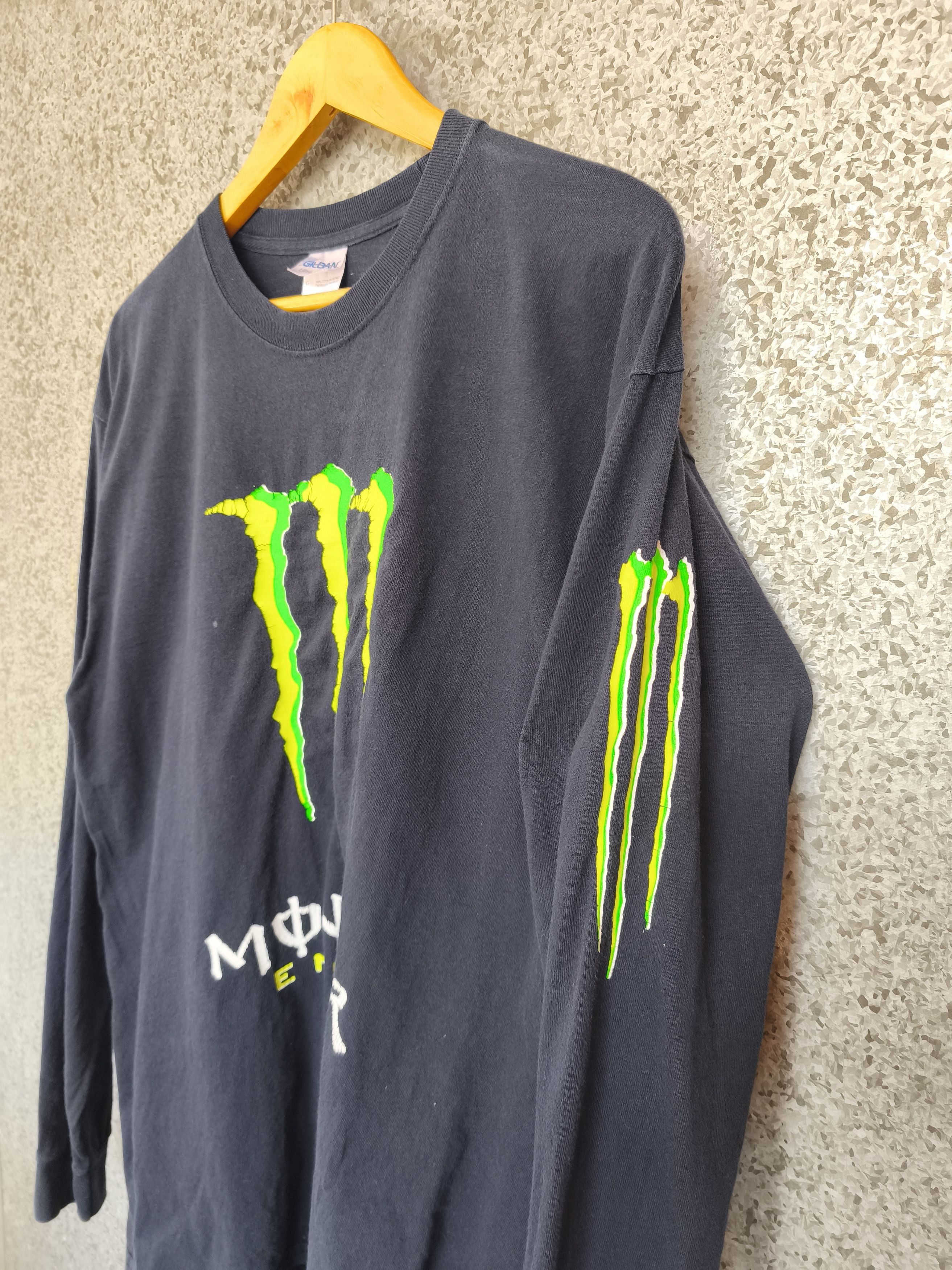 Vintage 🔥 Vintage y2k Monster Energy t shirt long sleeve FTP Size US L / EU 52-54 / 3 - 3 Thumbnail