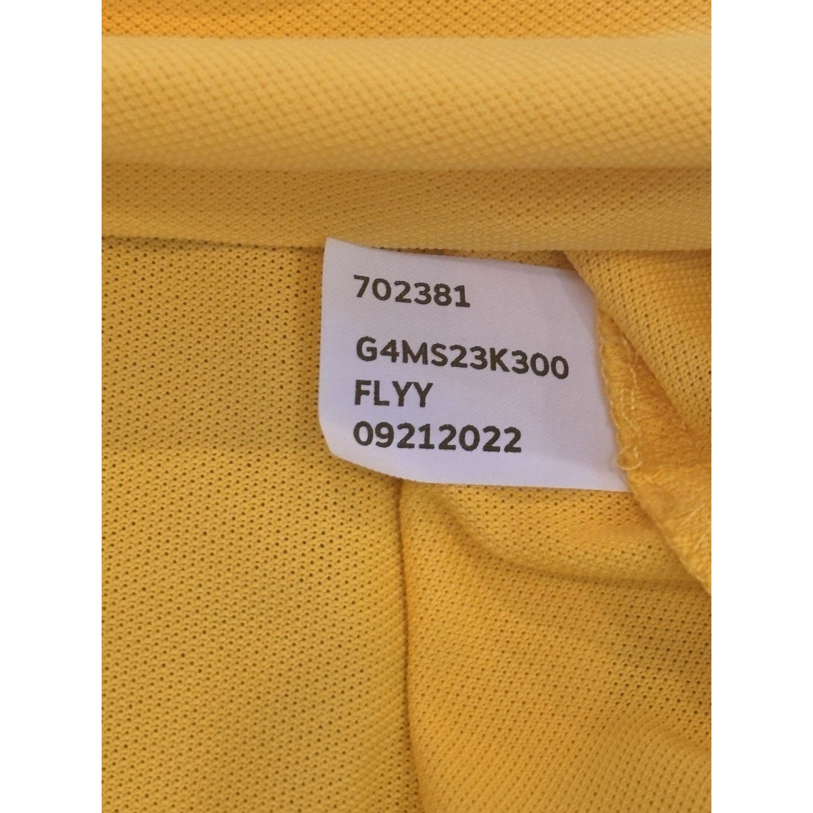 G/FORE G/Fore Polo Large Yellow Essential Tech Performance Logo Size US L / EU 52-54 / 3 - 7 Thumbnail