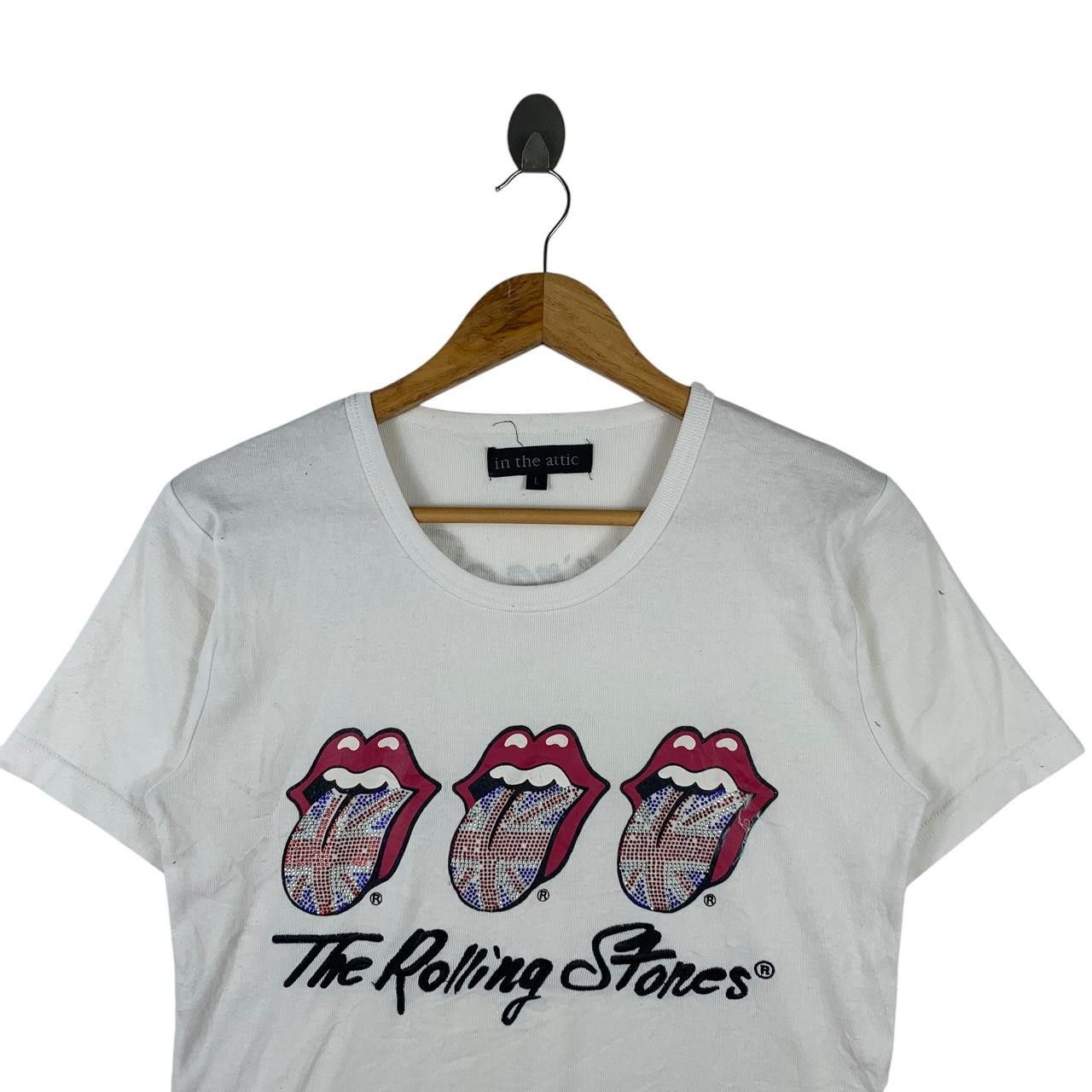 The Rolling Stones THE ROLLING STONES x IN THE ATTIC Bling Ring Tee Shirt Top Size L / US 10 / IT 46 - 2 Thumbnail