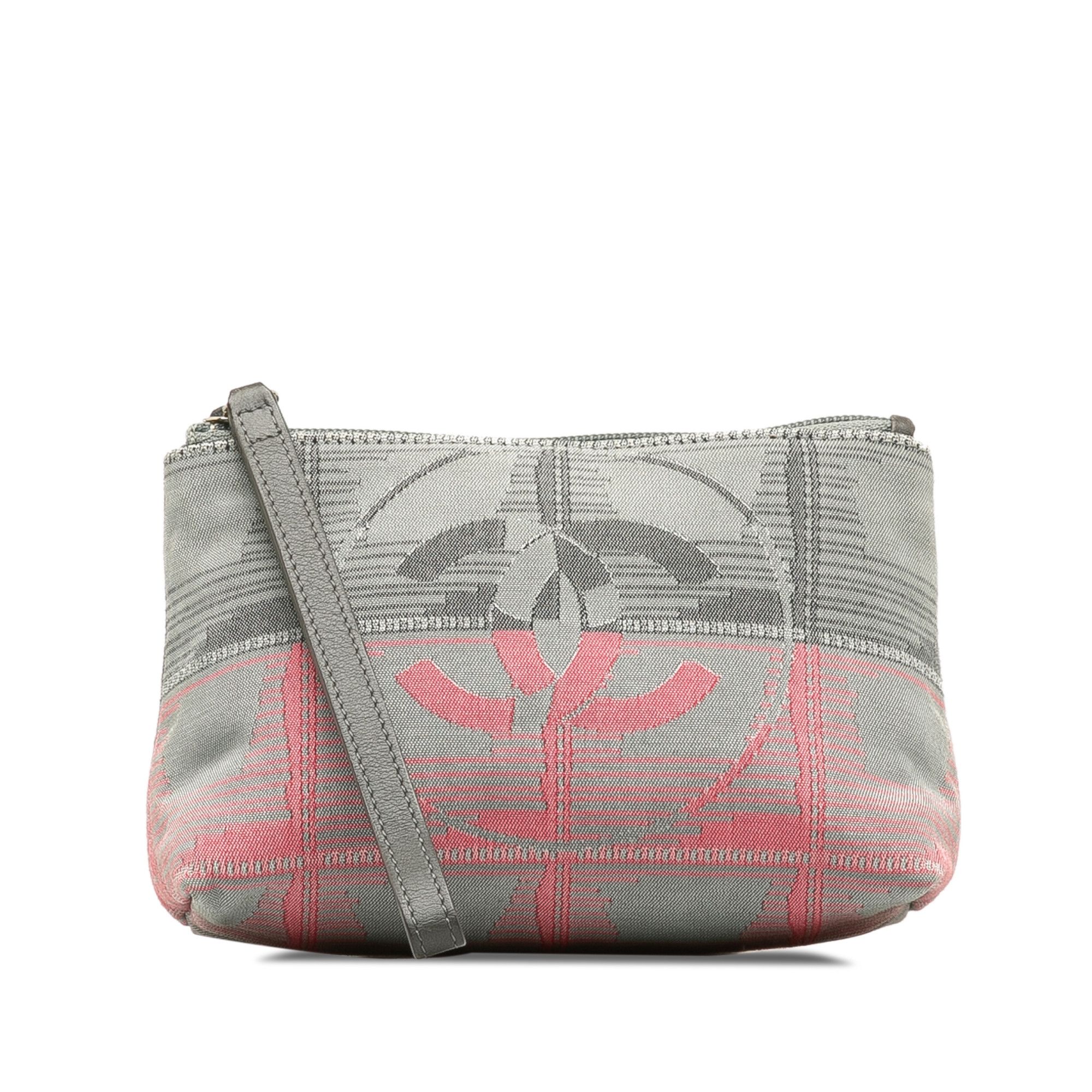 image of Chanel New Travel Line Pouch in Grey, Women's