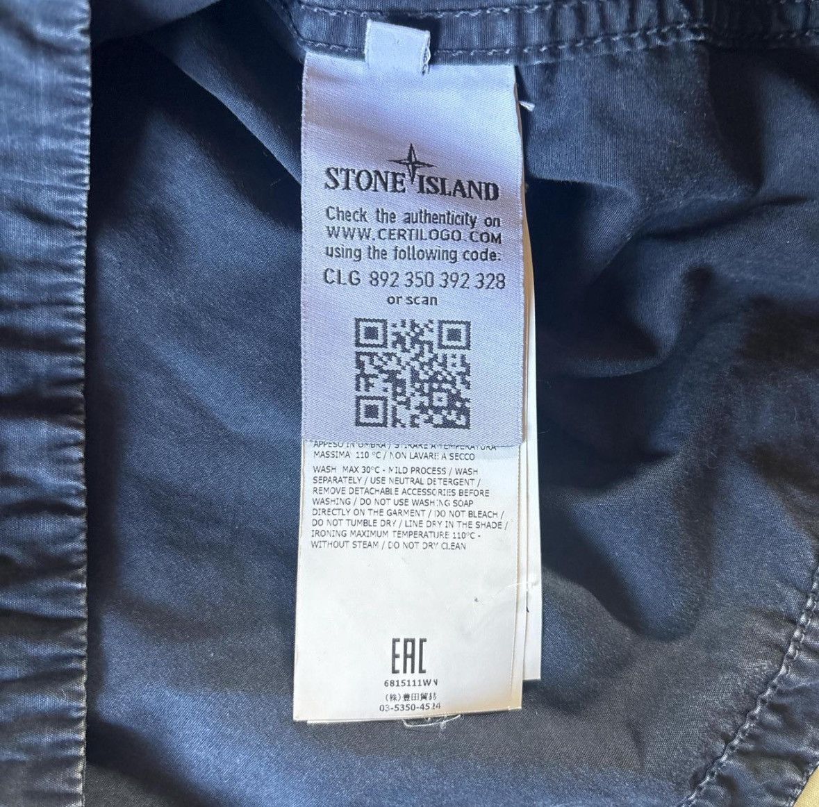 Stone Island Stone island navy blue overshirt Size US S / EU 44-46 / 1 - 7 Thumbnail