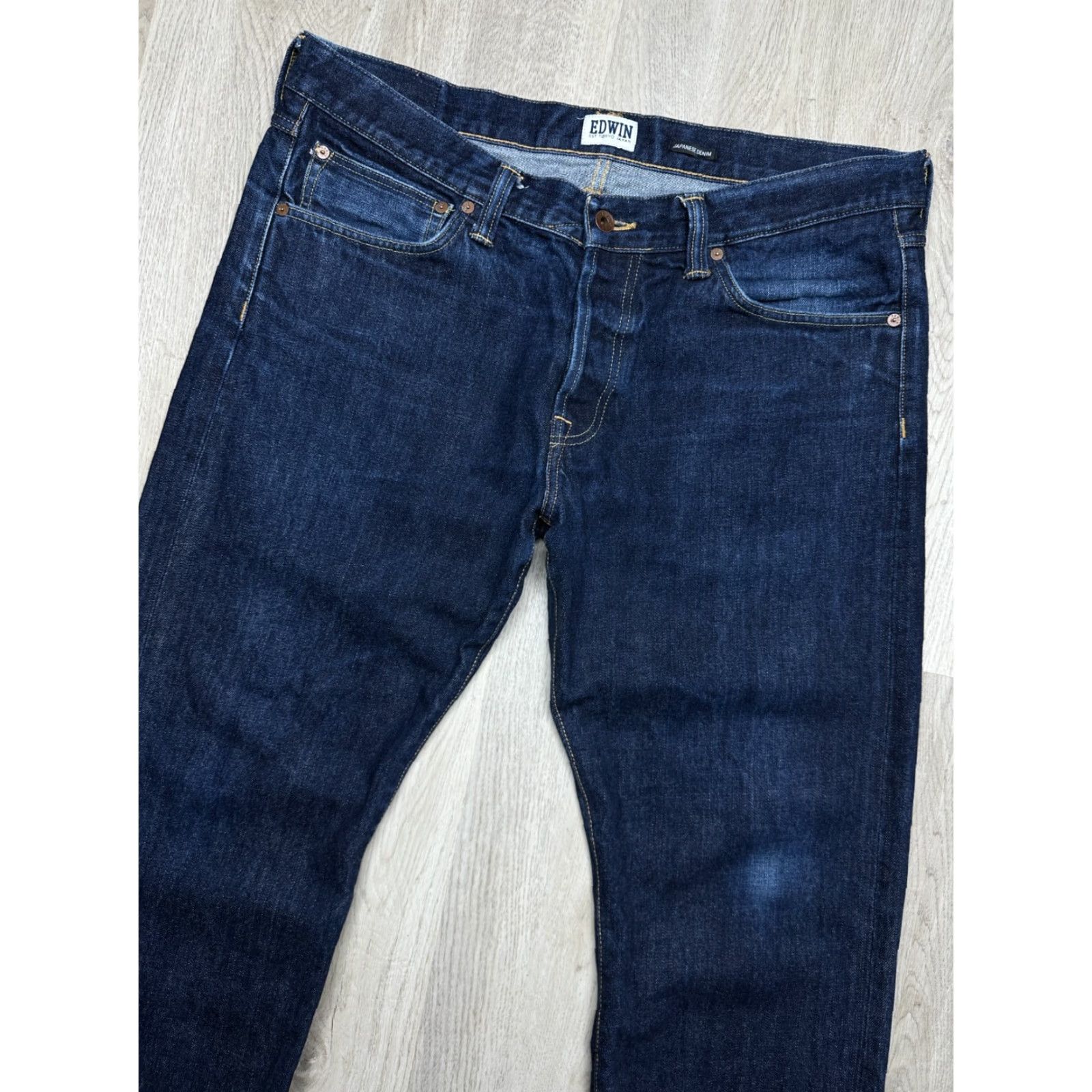 Edwin Edwin Jeans Mens Regular Straight Denim Pants Size 38 Blue Size US 38 / EU 54 - 4 Thumbnail
