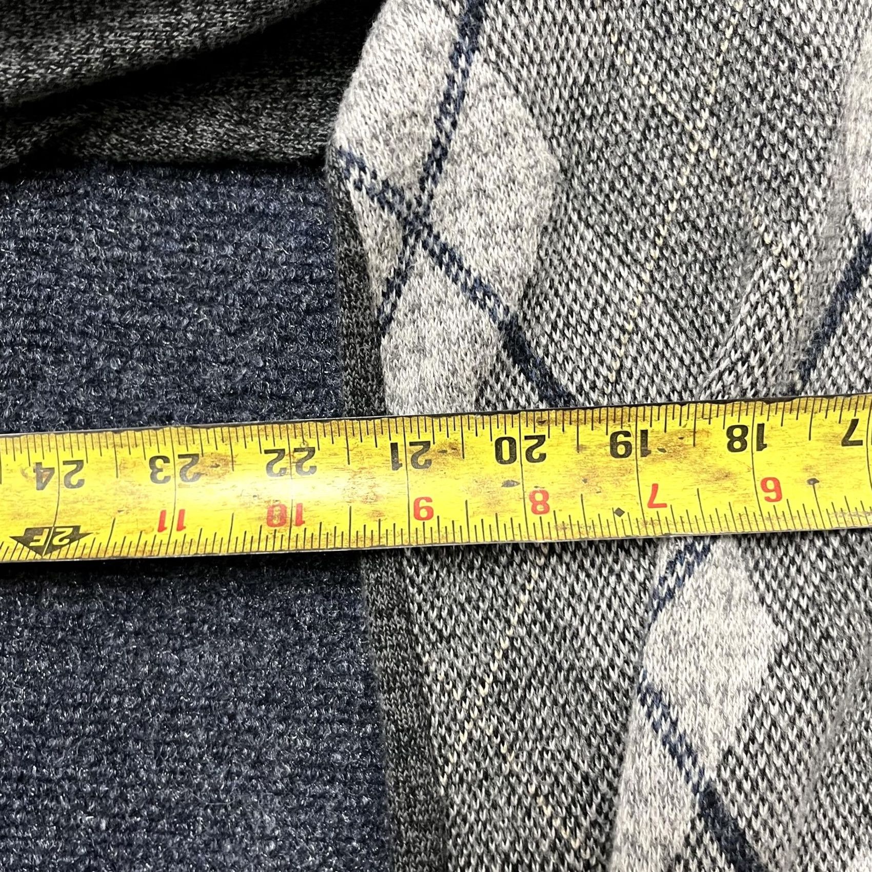 Joseph Abboud VINTAGE? No. Joe Joseph Abboud Sweater Mens XL Gray Argyle Quarter Zip Cotton Knit Pullover Size US XL / EU 56 / 4 - 4 Thumbnail